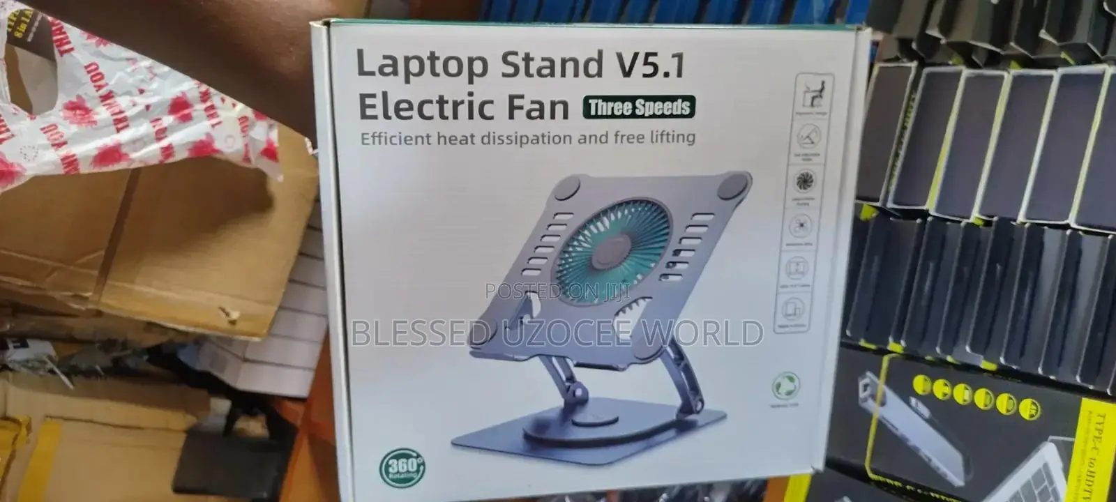 V5.0 Aluminum Alloy Upgrade Laptop Stand With Cooling Fan