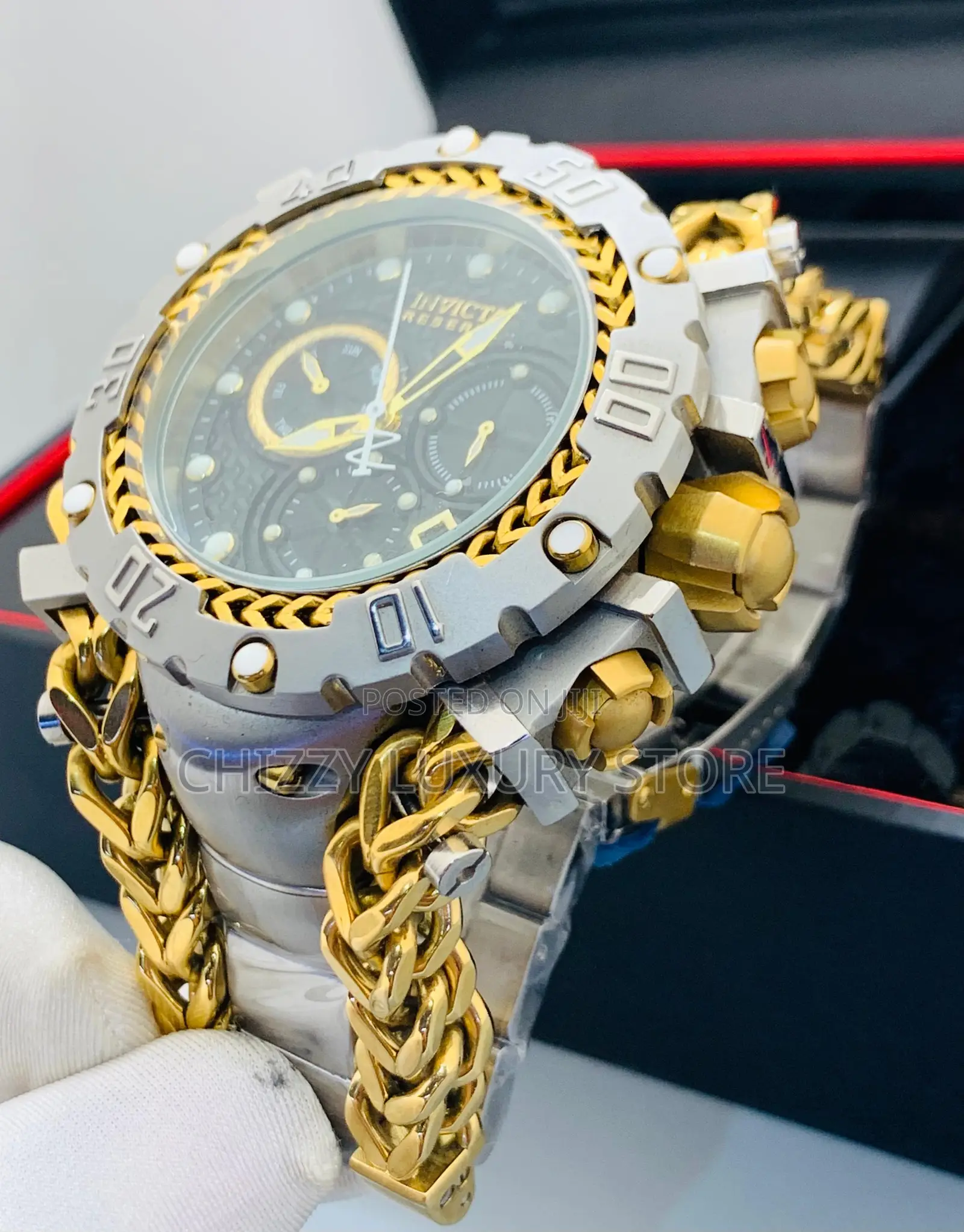 Invicta Quality Luxury Men Automatic Engine Wristwatch