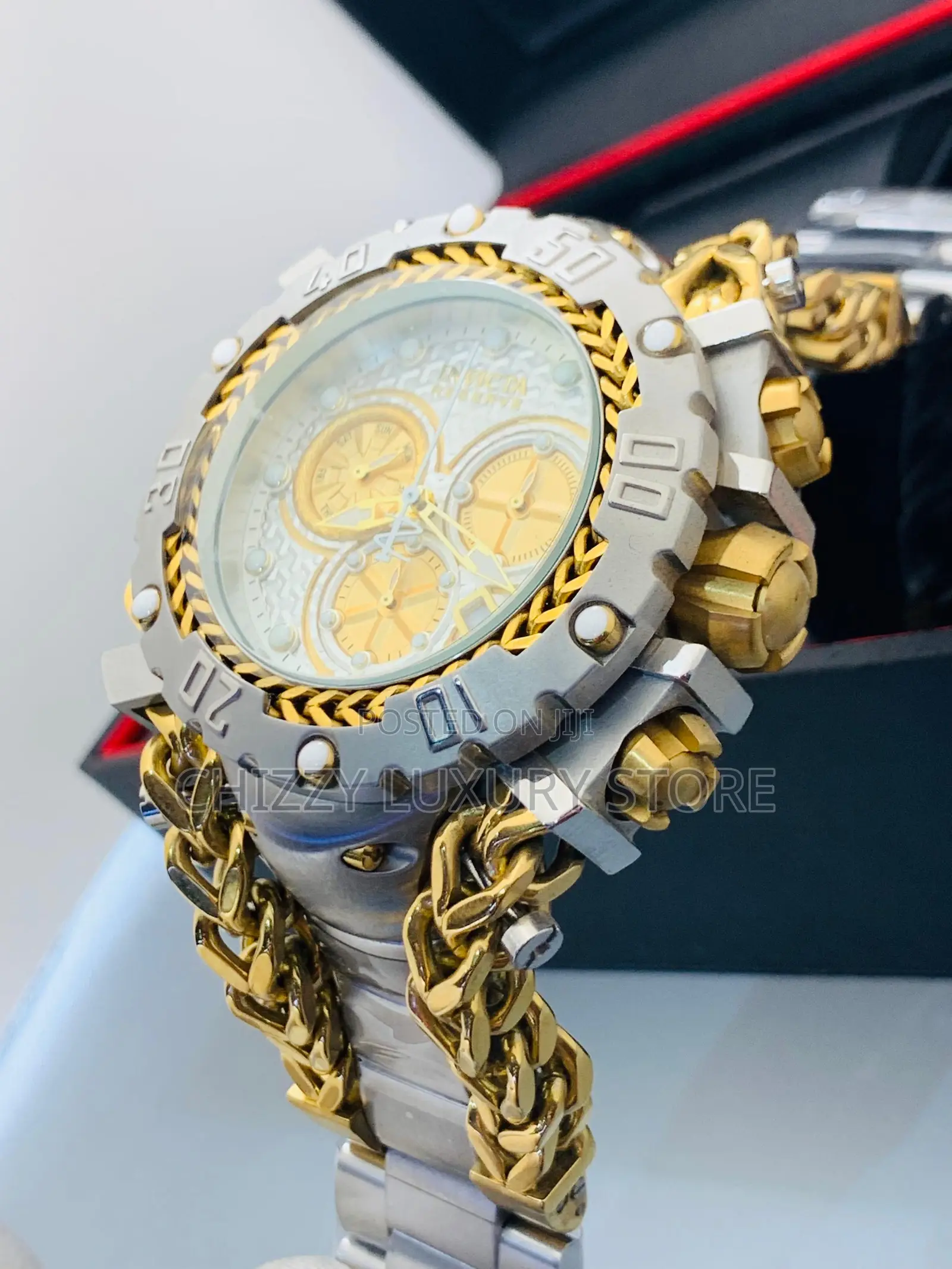 Invicta Quality Luxury Men Automatic Engine Wristwatch