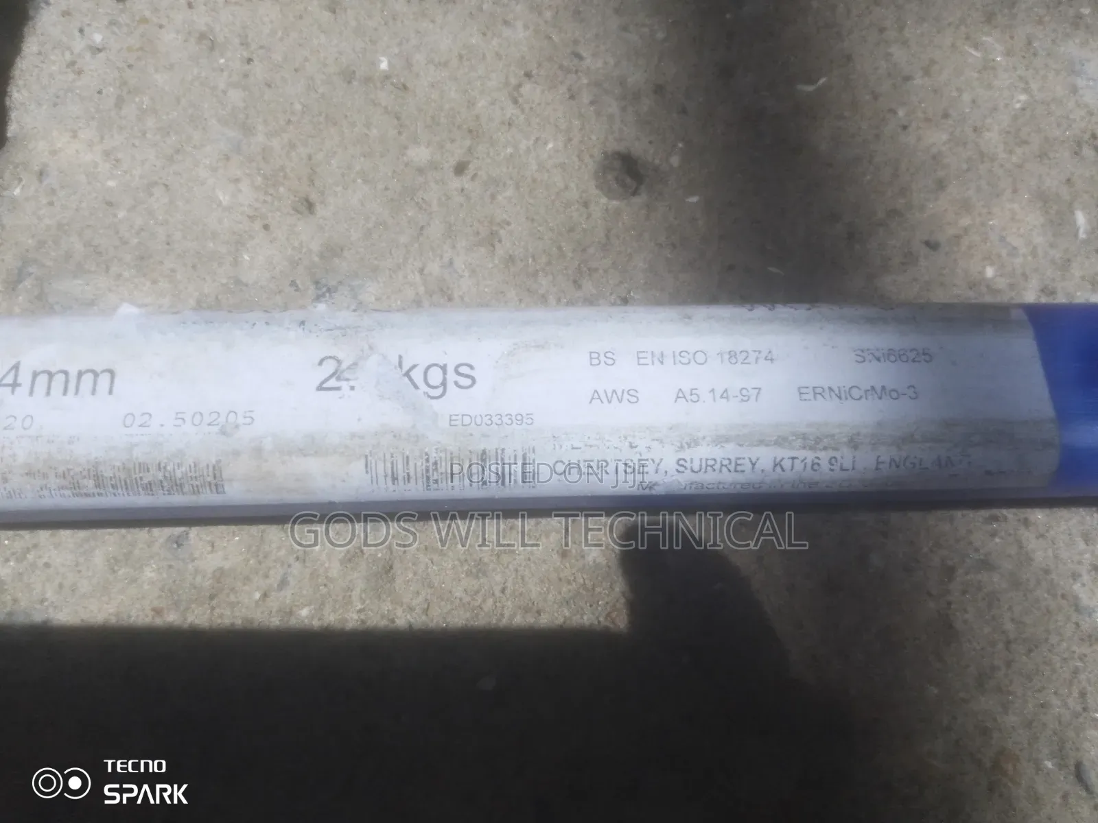 Ernicrm0-3 Filler Welding Rod 2.4mm