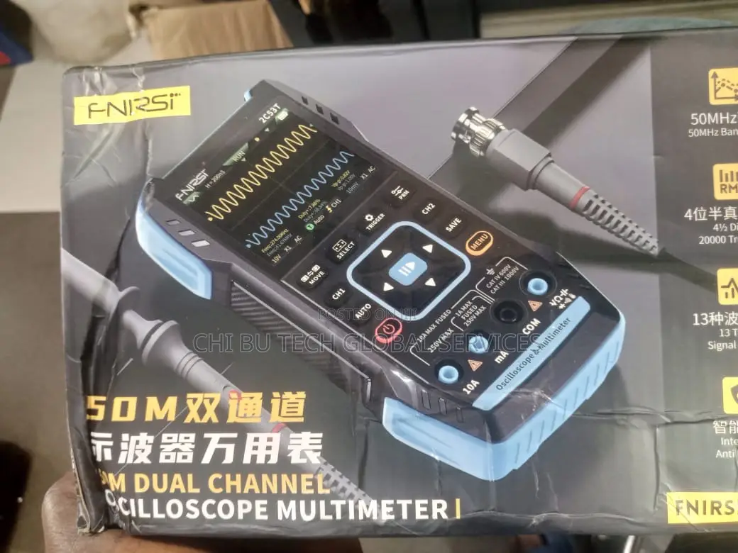 Fnirsi-2c53t Handheld 3-in-1 Digital Oscilloscope, Multimeter, Signal