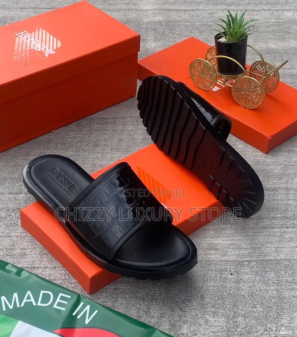 Rossi Quality Luxury Men Genuine Leather Pams