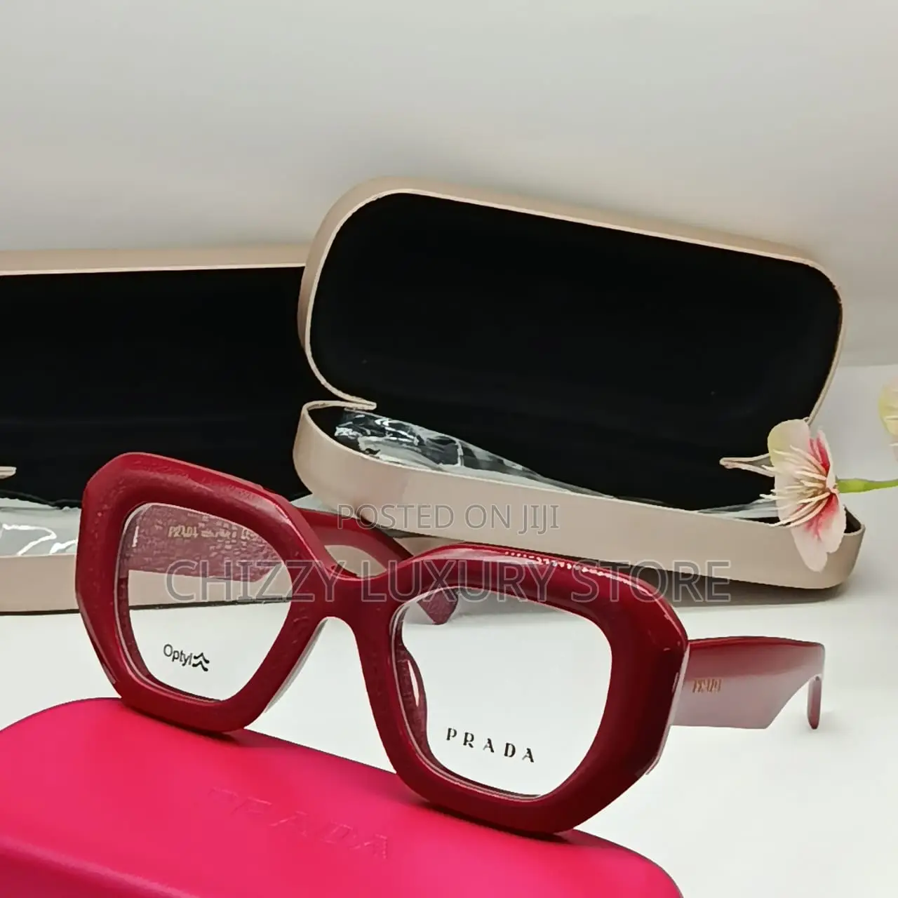 Prada Quality Luxury Ladies Thick Frame Glasses