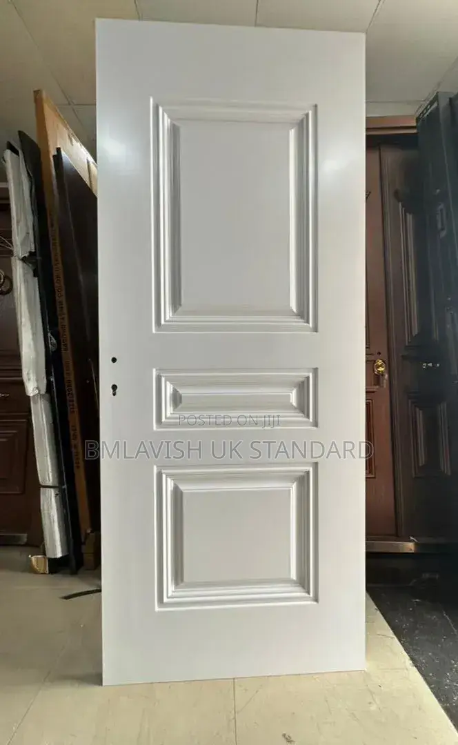 Black WPC Door Water Resistant