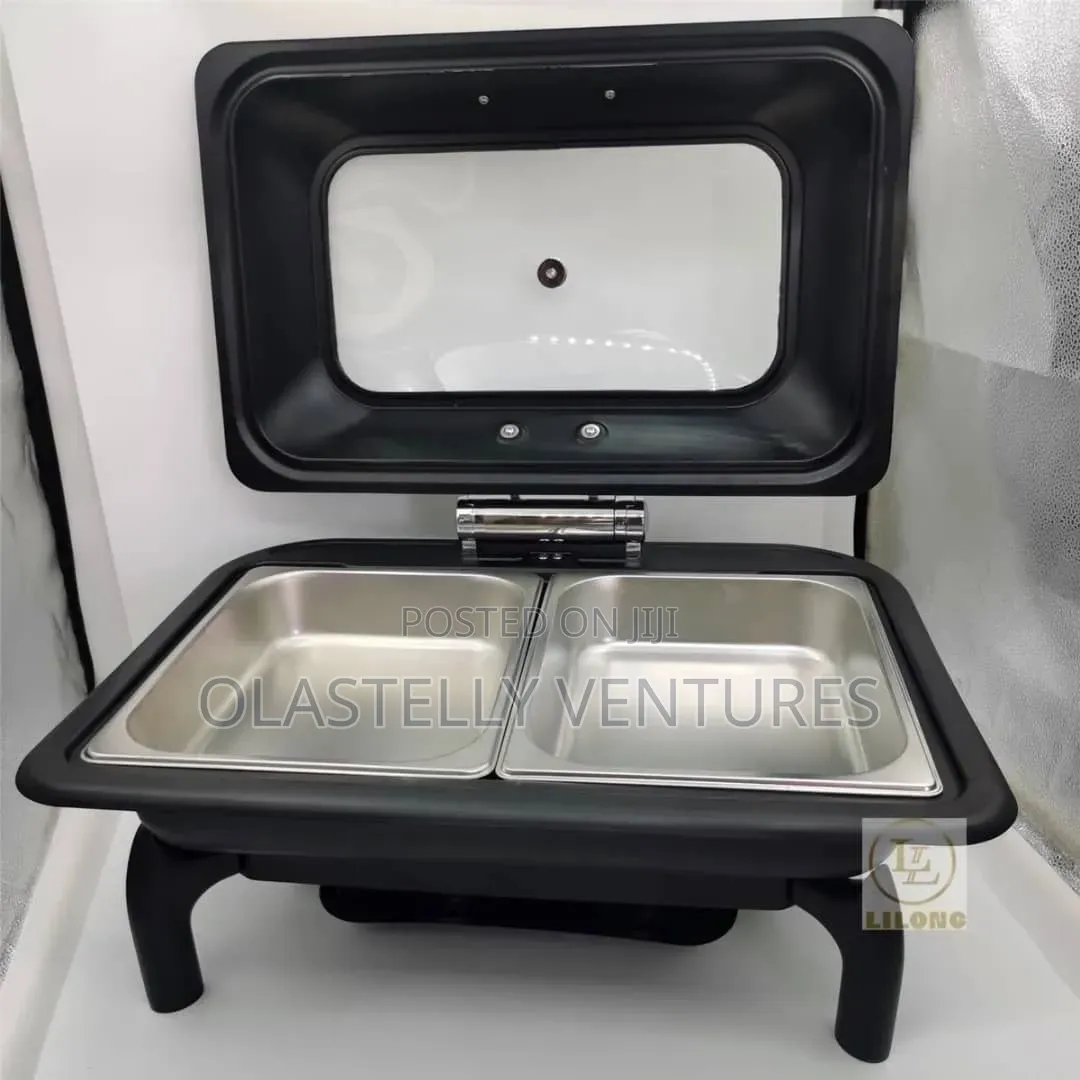 Top Notch Luxury Black Chaffing Dish Double Pan H
