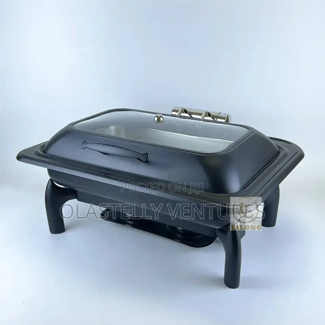 Top Notch Luxury Black Chaffing Dish Double Pan H
