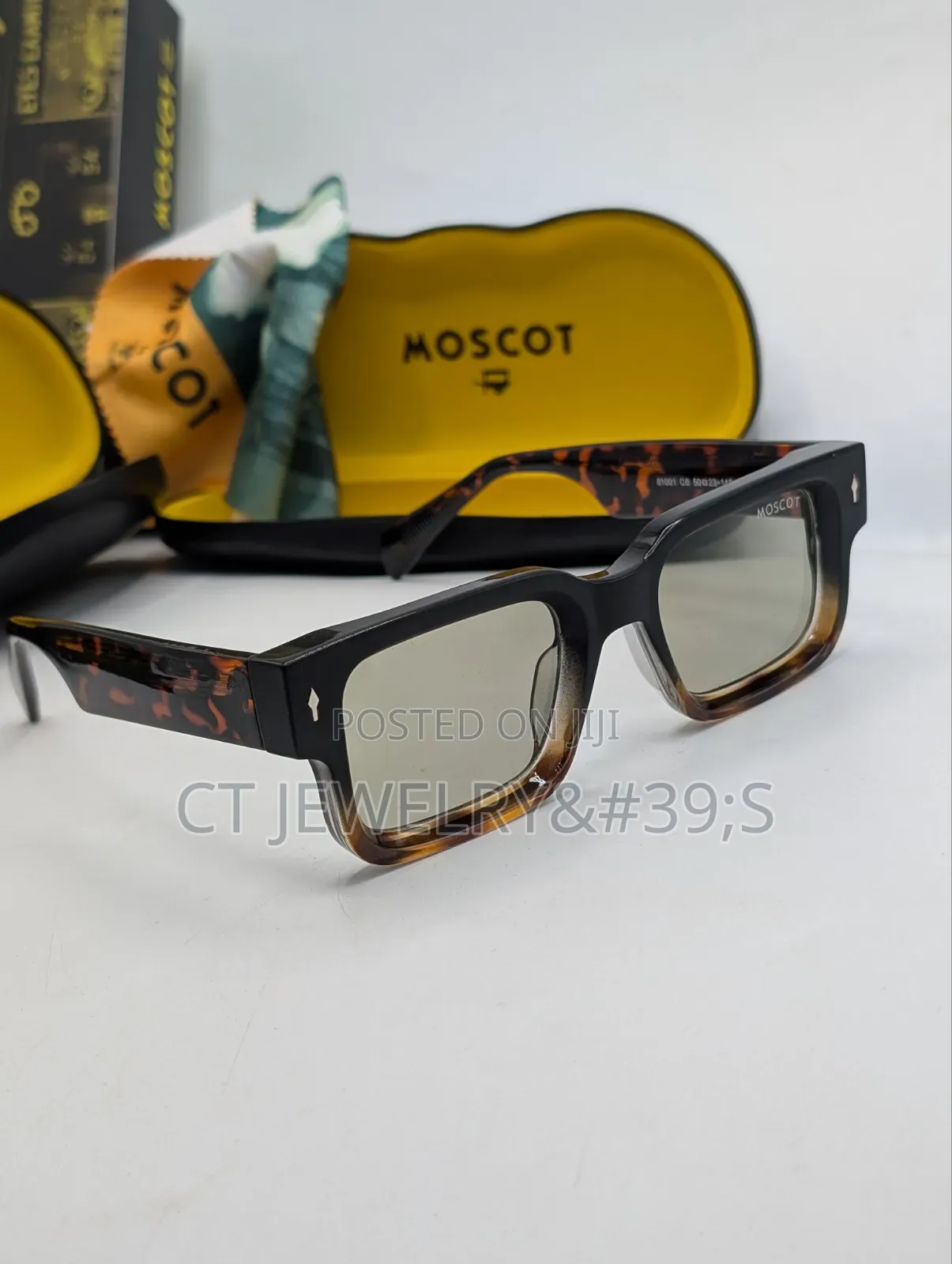 Original Moscot Premium Fashion Sunglasses Bold Square Frame
