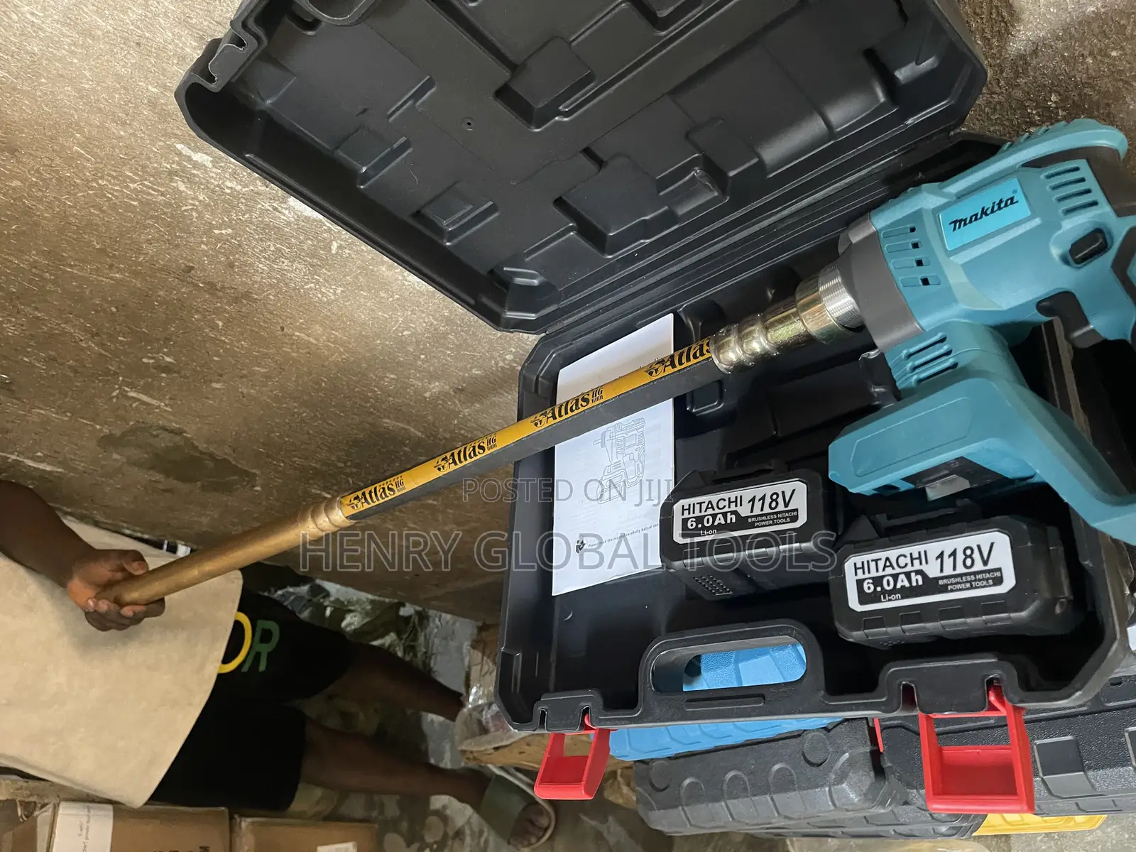 118v 6.0amps Makita Battery Poker Vibrator Machine