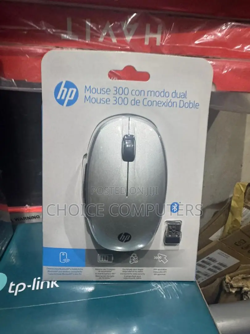 Hp Dual Mode 300 Wireles Mouse Optical Sensor Bluetooth 2.4 GHZ for Pc