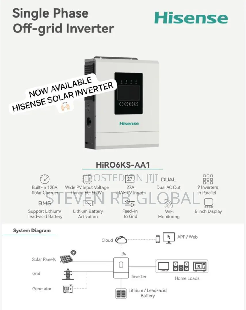 Hisense 6kw 48v Solar Inverter | Hisinv6ks-Aa1