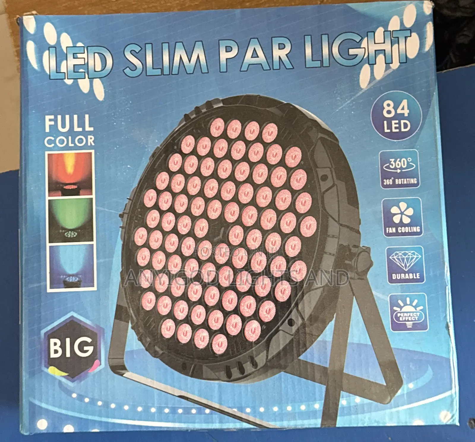 60 by 2watts Led Slim Par Light, Full Colour, Perfect Lighting Effect