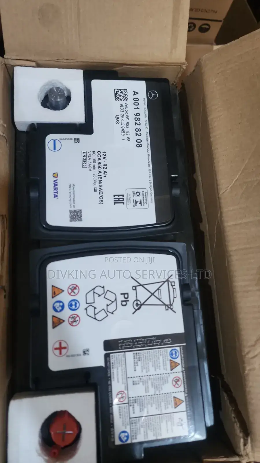 Oem Mercedes Benz, Bmw, Range Rover, Agm, Varta, Vrla Battery.