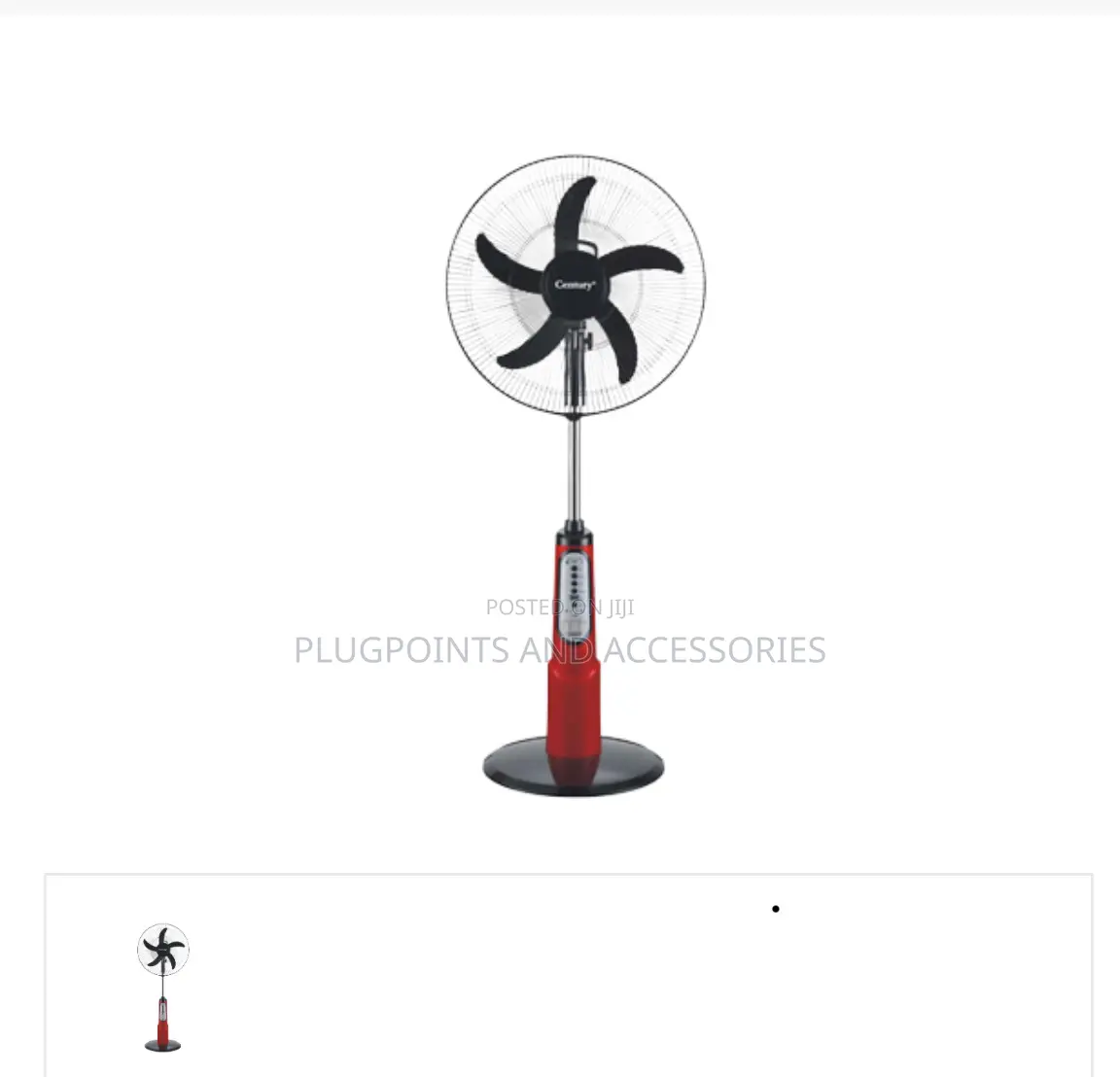 18" Century Rechargeable Ac/Dc Fan +