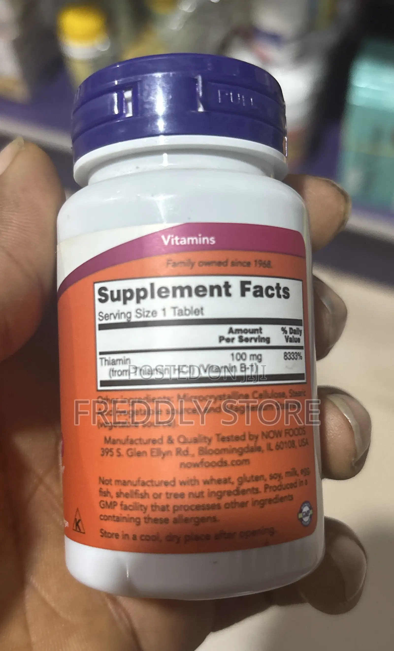 B1 100mg Now Foods