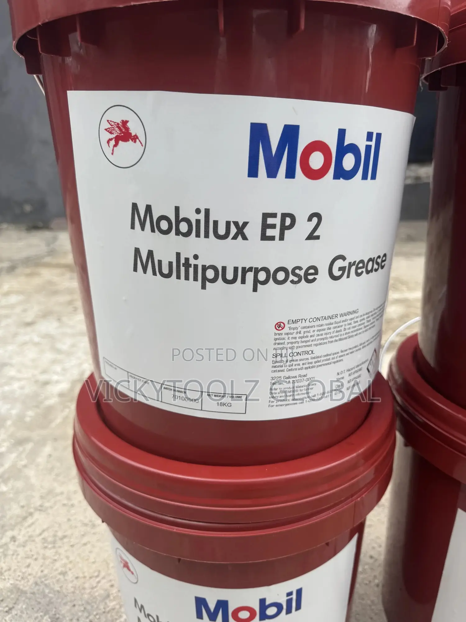Mobil Mobilux Ep2 Multipurpose Grease 18kg//Pail