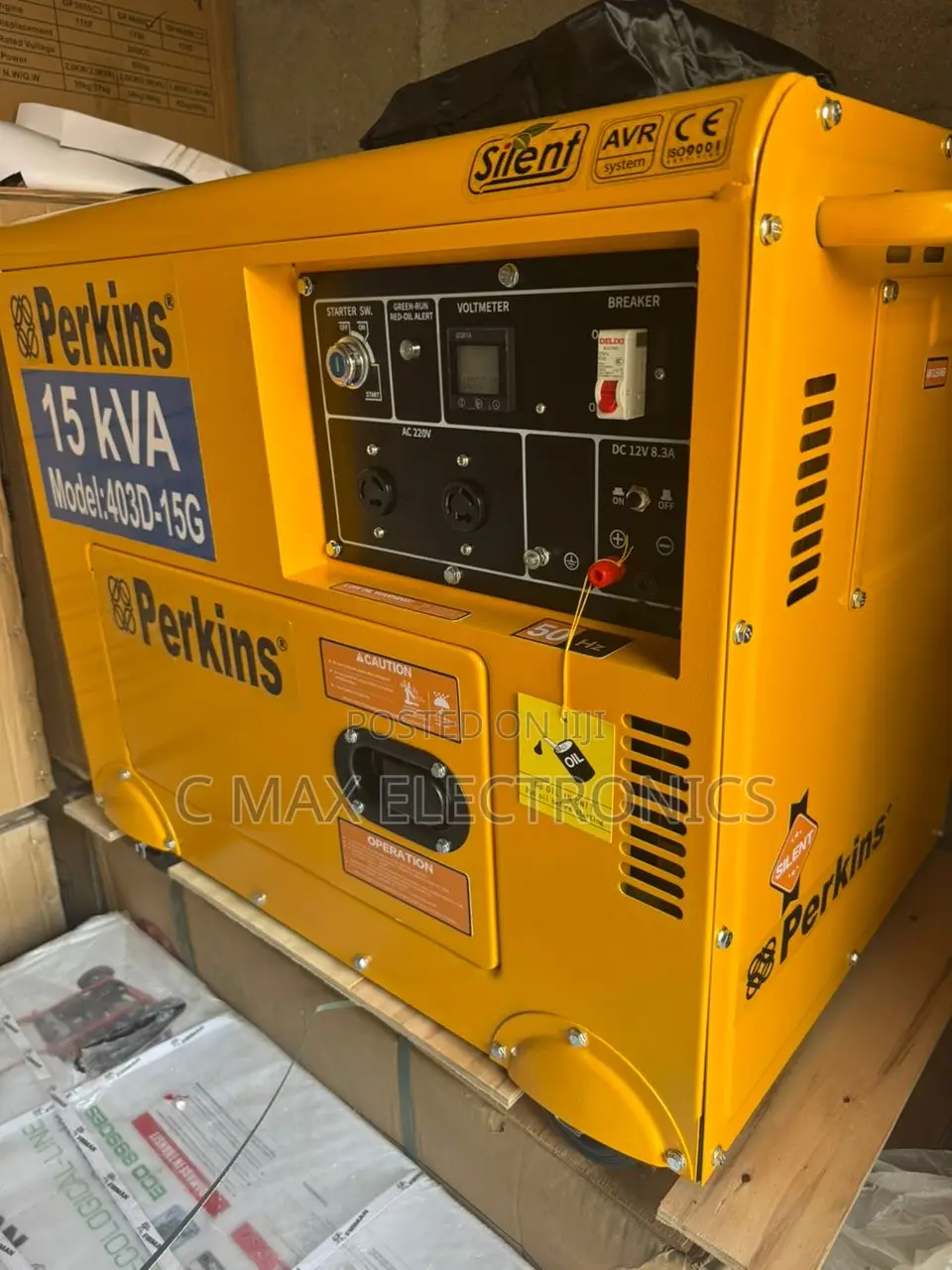 Perkins 15kva Diesel Soundproof Generator 100% Copper Coil