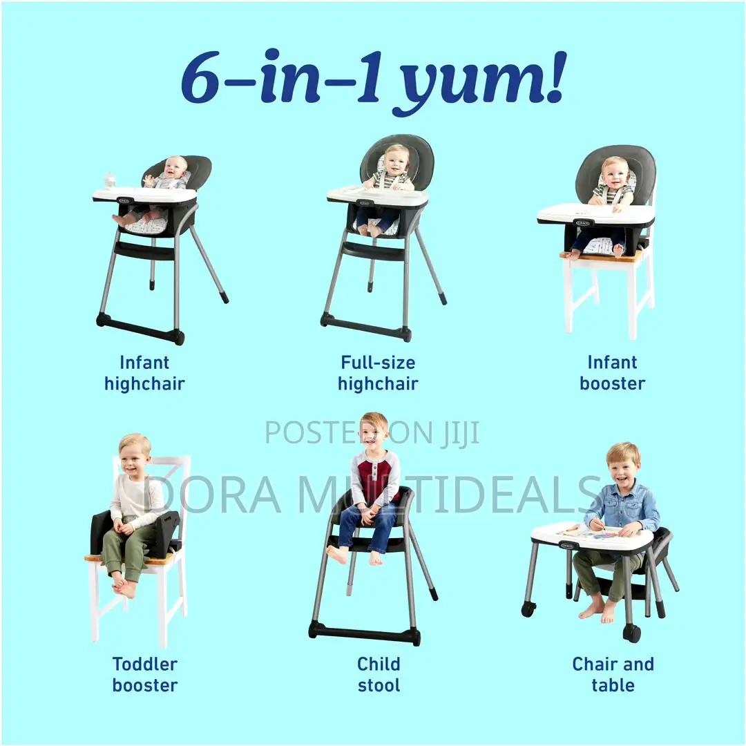 6in1 Graco Table2table Lx Highchair, With Infant Head Support