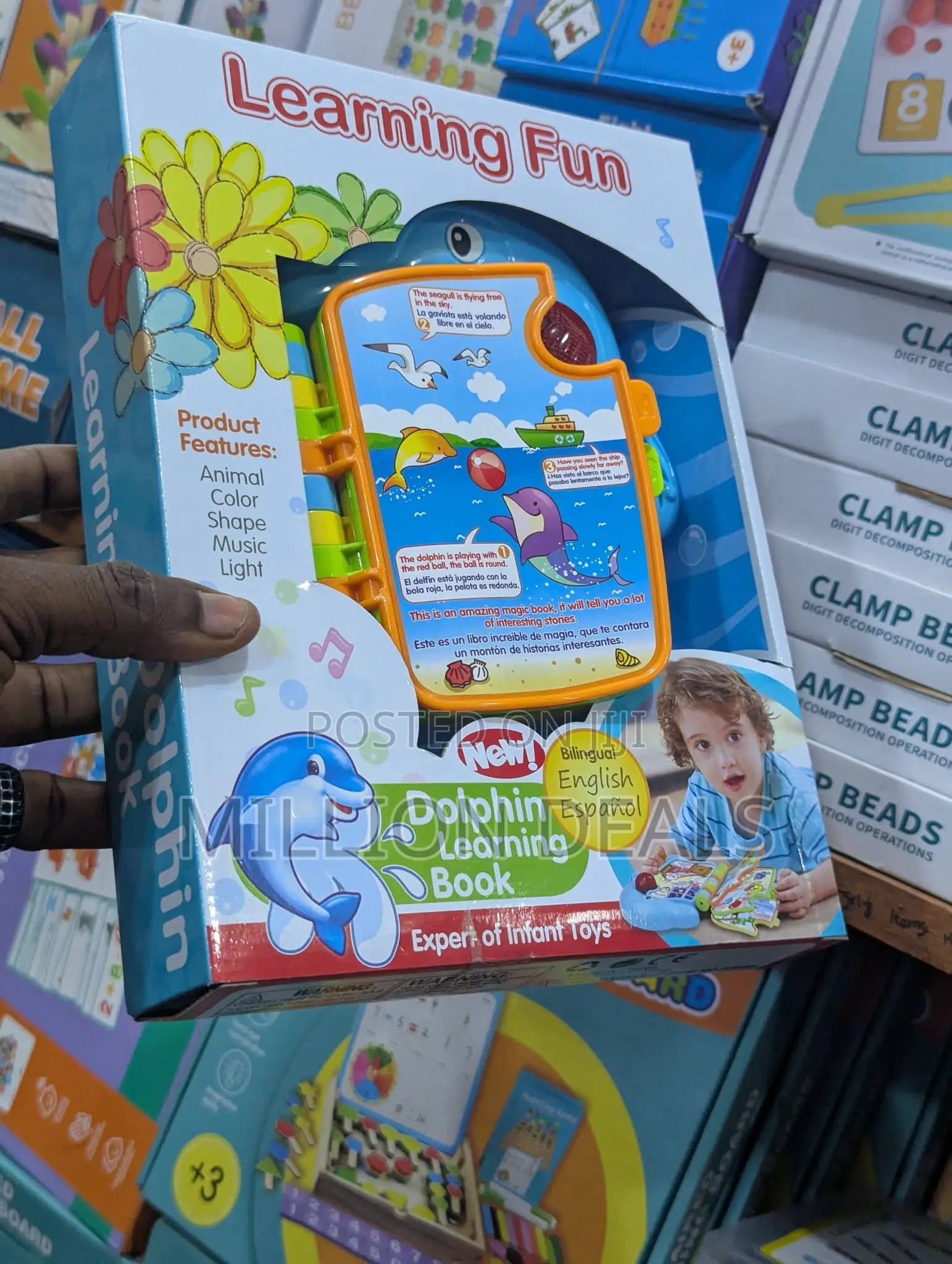 Children Dolphin Learning Book Fun Toy Ages 3+