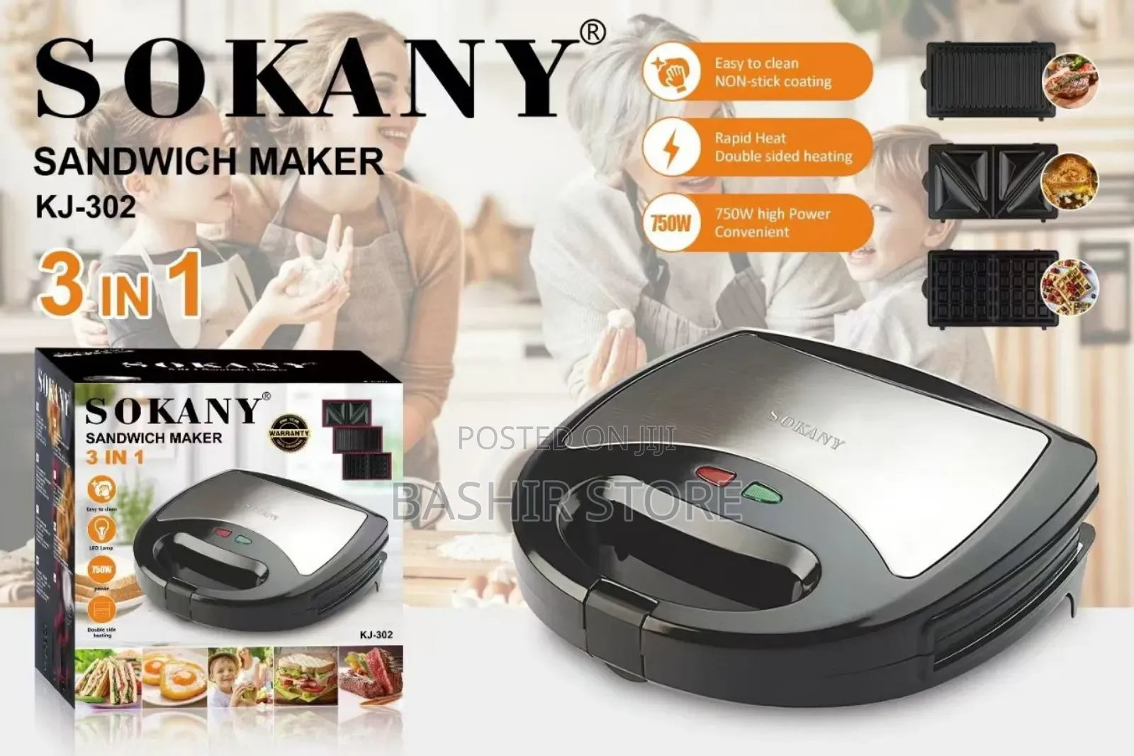3-in-1 Sandwich Maker,