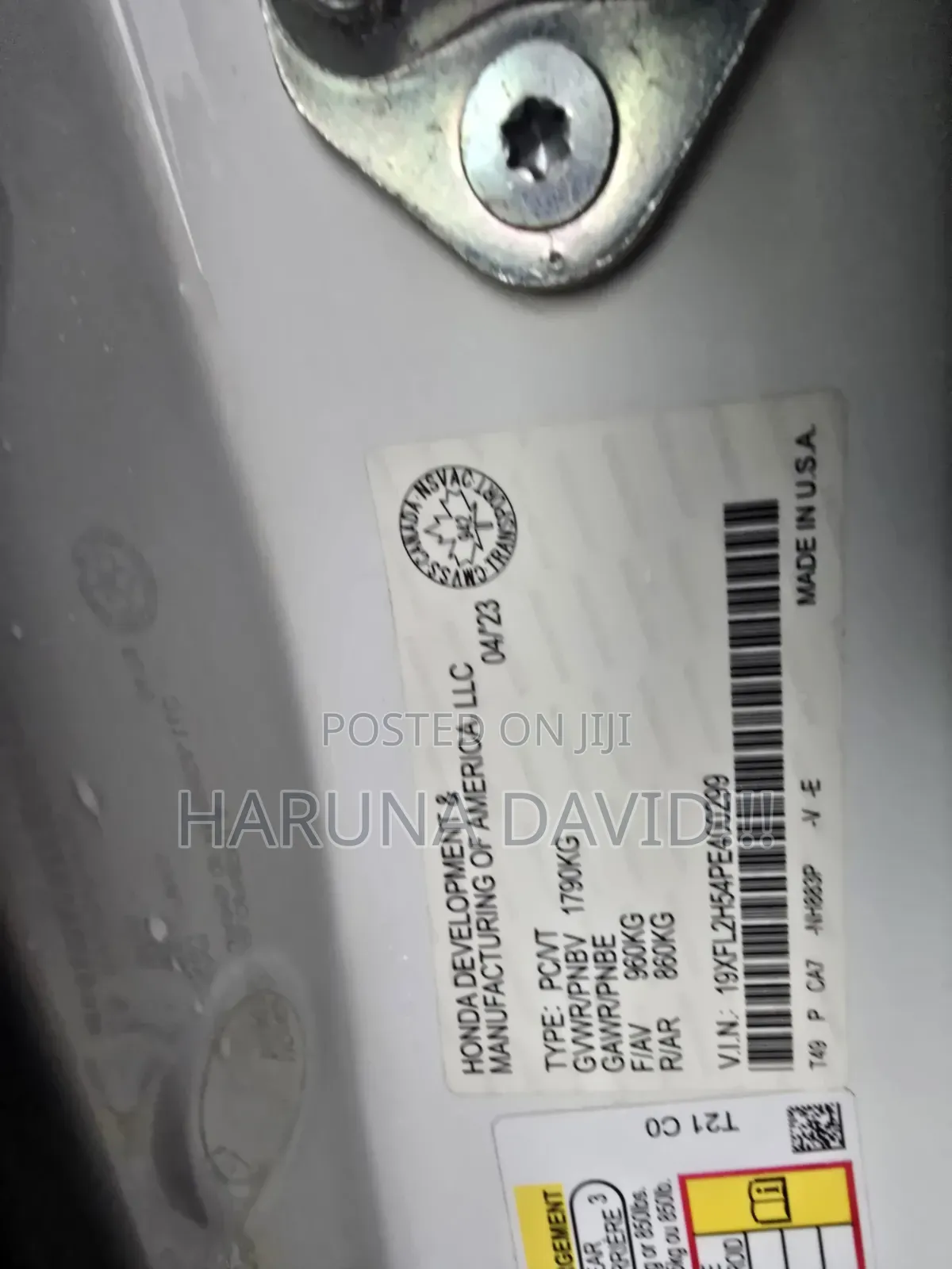 Honda Civic 2023 White