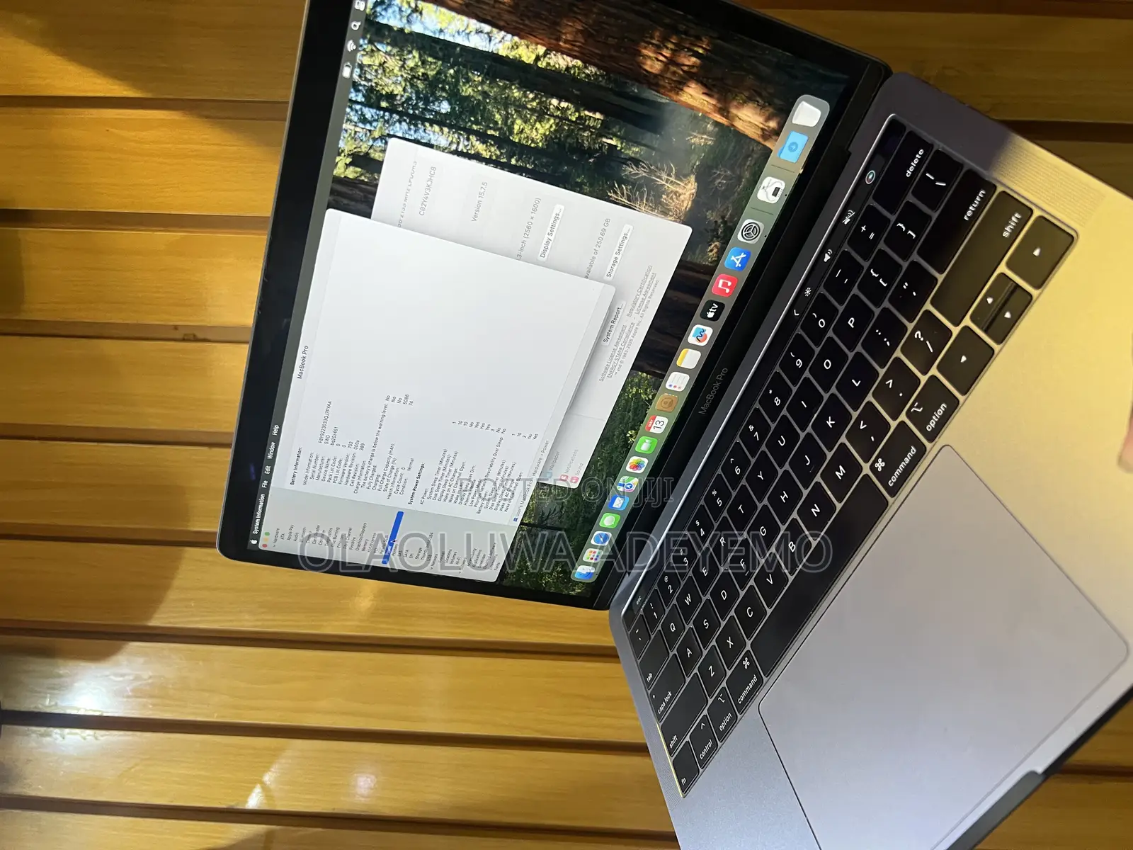 Laptop Apple MacBook Pro 2018 8GB Intel Core i5 SSD 256GB
