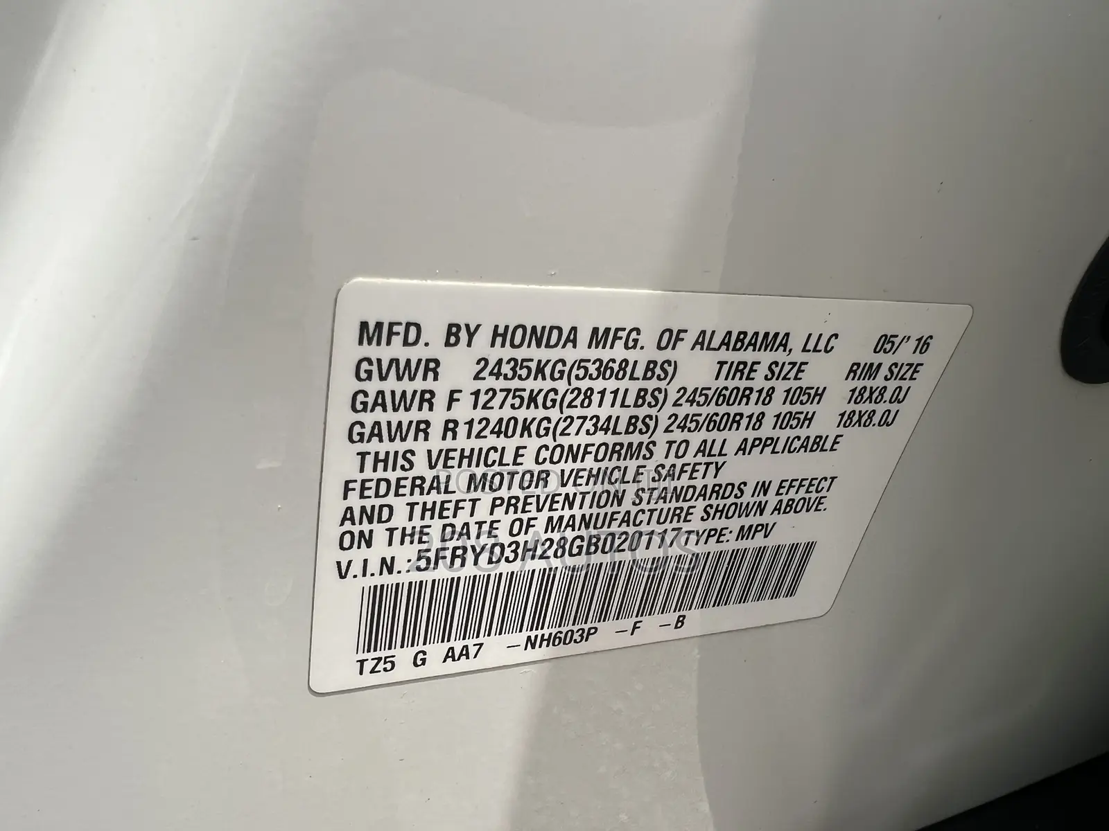 Acura MDX SH 4dr SUV AWD (3.5L 6cyl 9A) 2016 White