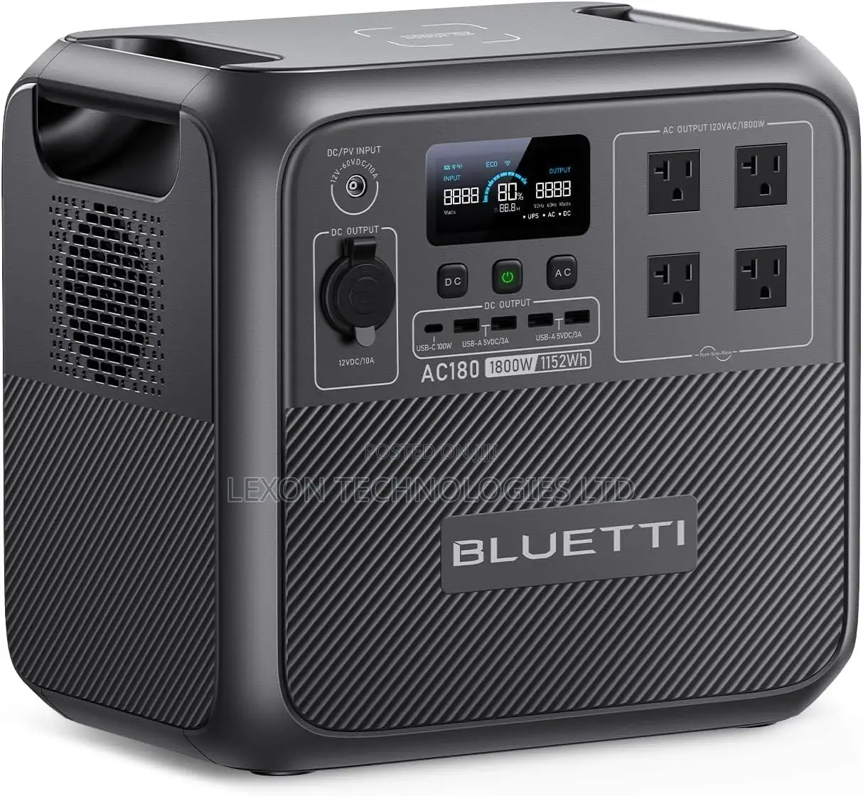 Bluetti Solar Generator Ac180, 1152wh Lifepo4