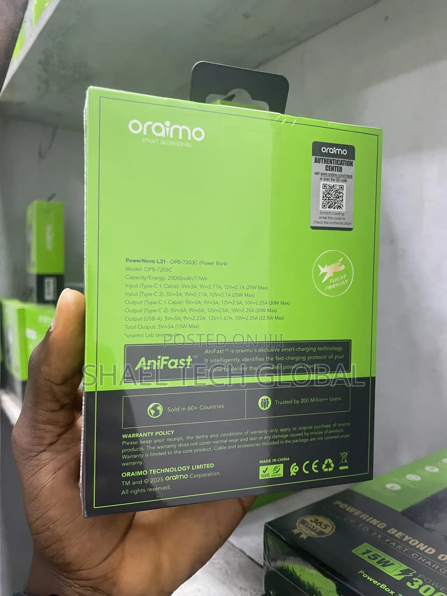 Oraimo Opb - 7203c 20,000mah Powerbank