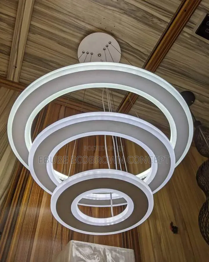 New Arrivals Unbreakable 3 Rings Chandelier Led Pendant Lamp Light