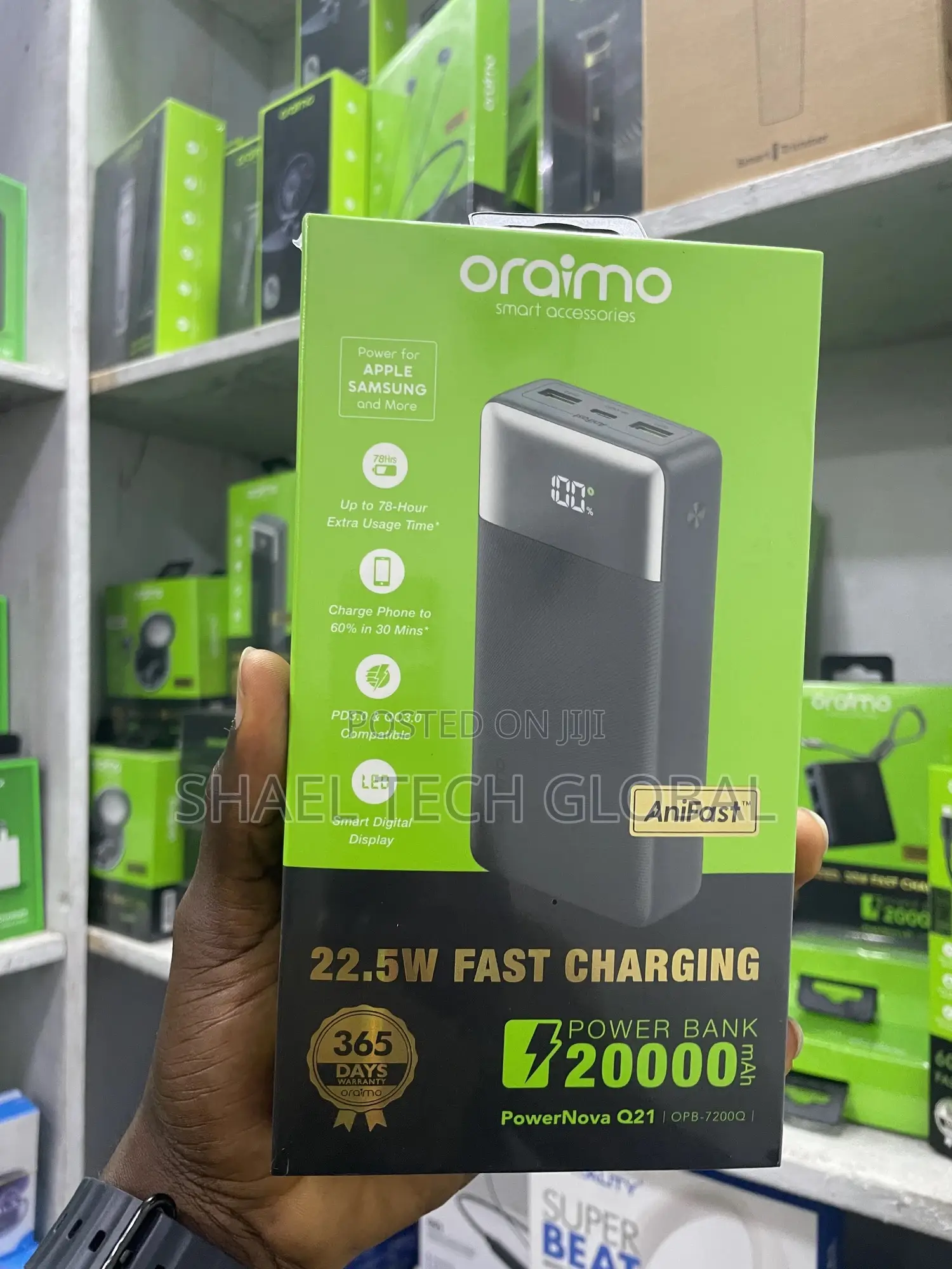 Oraimo Opb 7200q 20,000mah Powerbank
