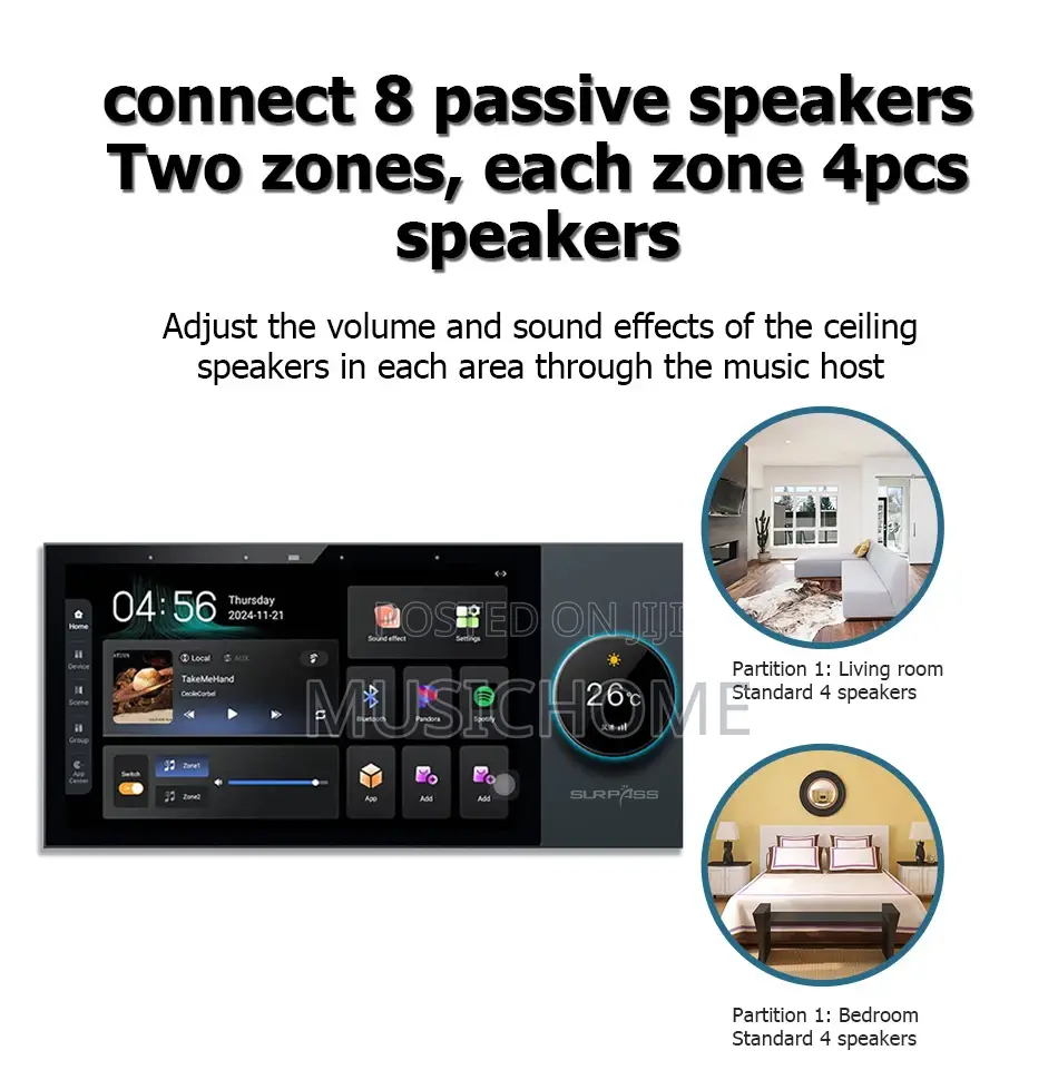 Alexa Smart Home Control Ceiling Speaker Amplifier