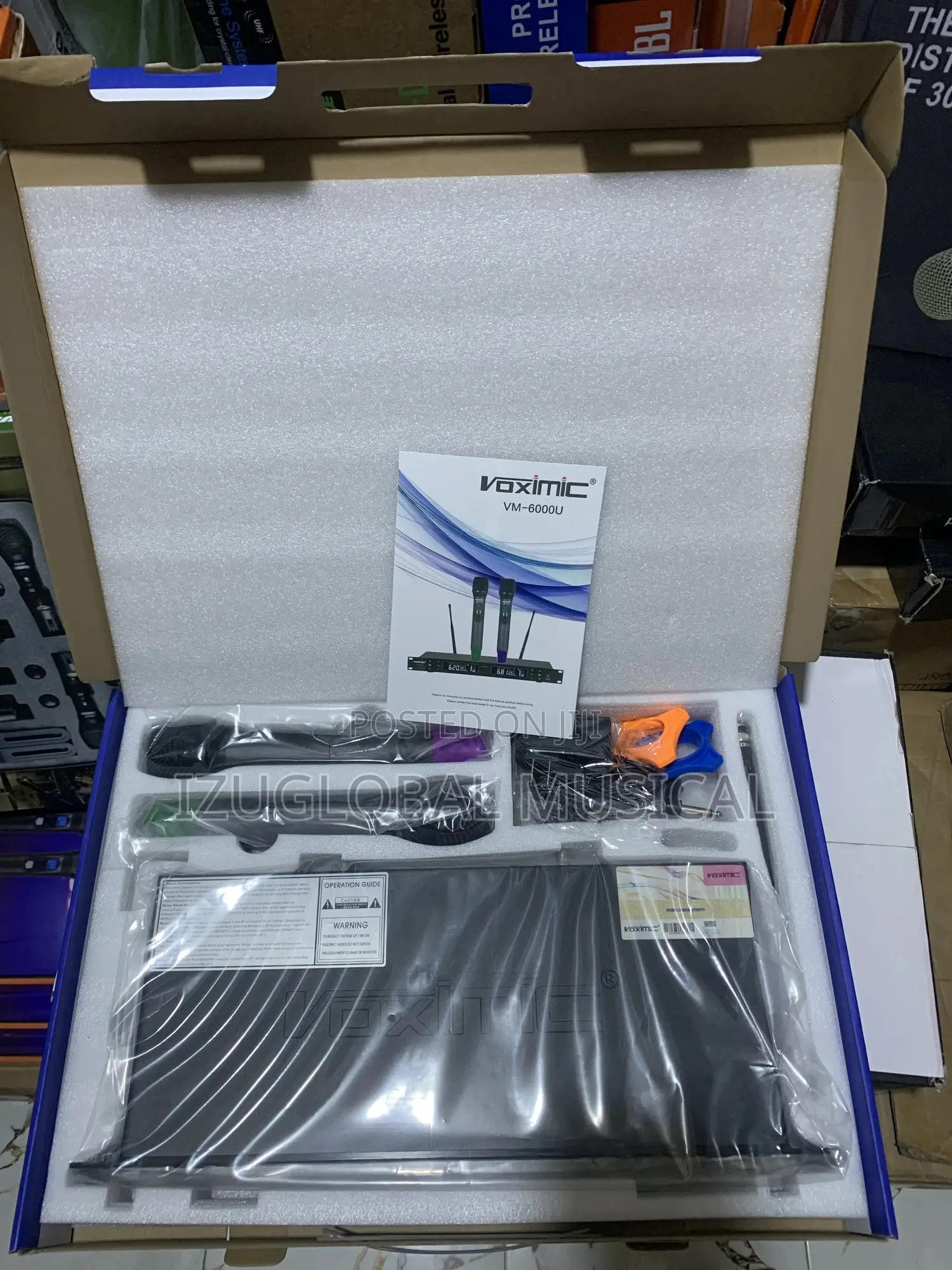 Voximic Vm6000u Professional Wireless Microphone Uhf Tunable Frequency