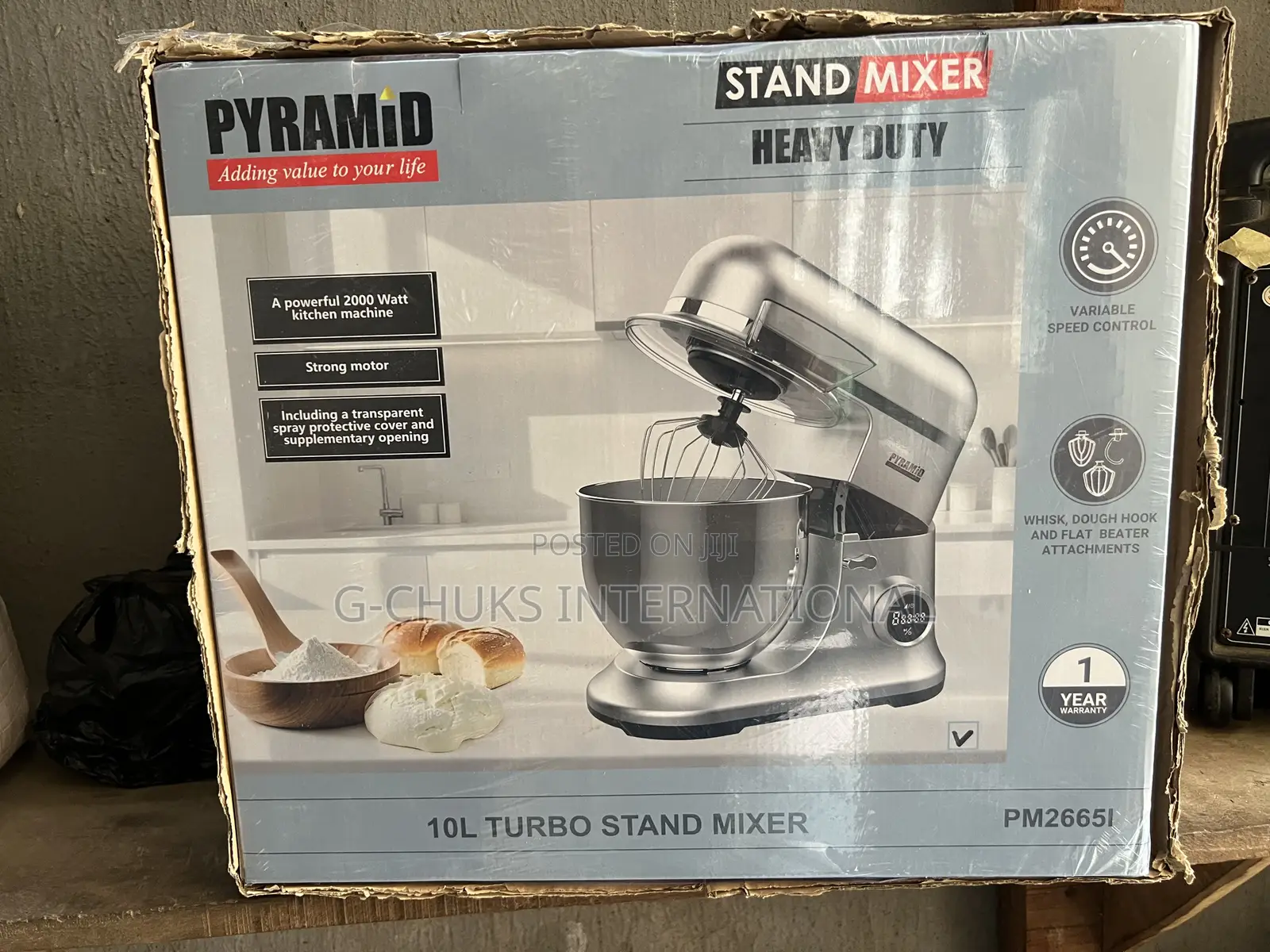 Pyramid 10l Heavy Duty Stand Mixer