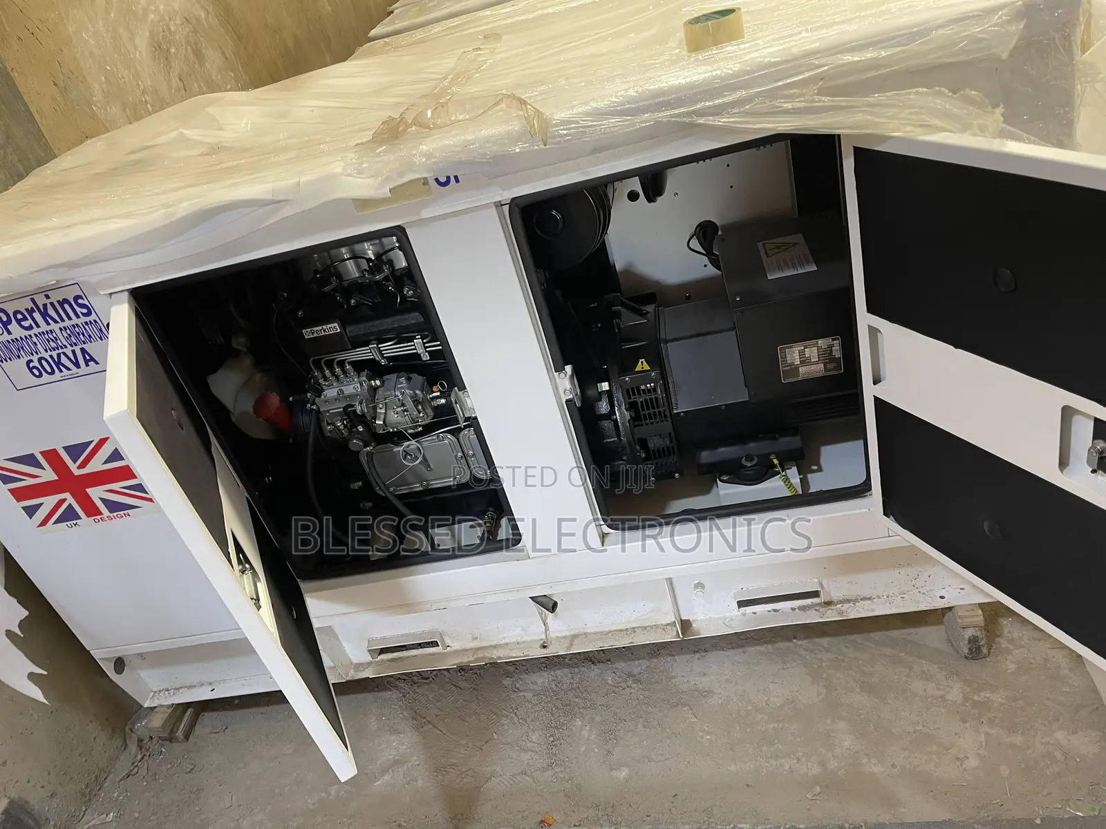 U Kperkins 60kva Diesel Some Proof Generator Made in Uk 100% Original