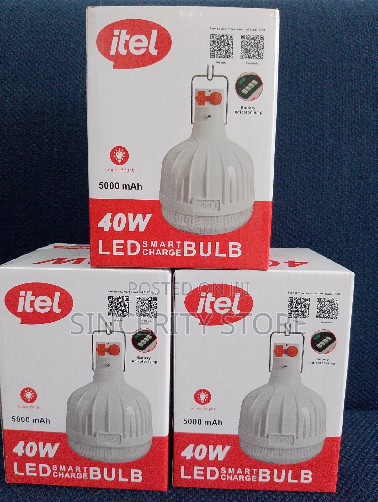 Itel 40w Rechargeable Bulb 💡