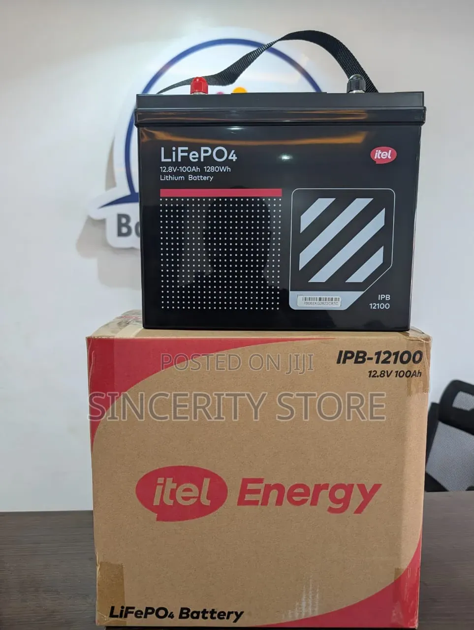 1.28kwh 12.8v Lifepo4 Lithium Battery Ipb-12100