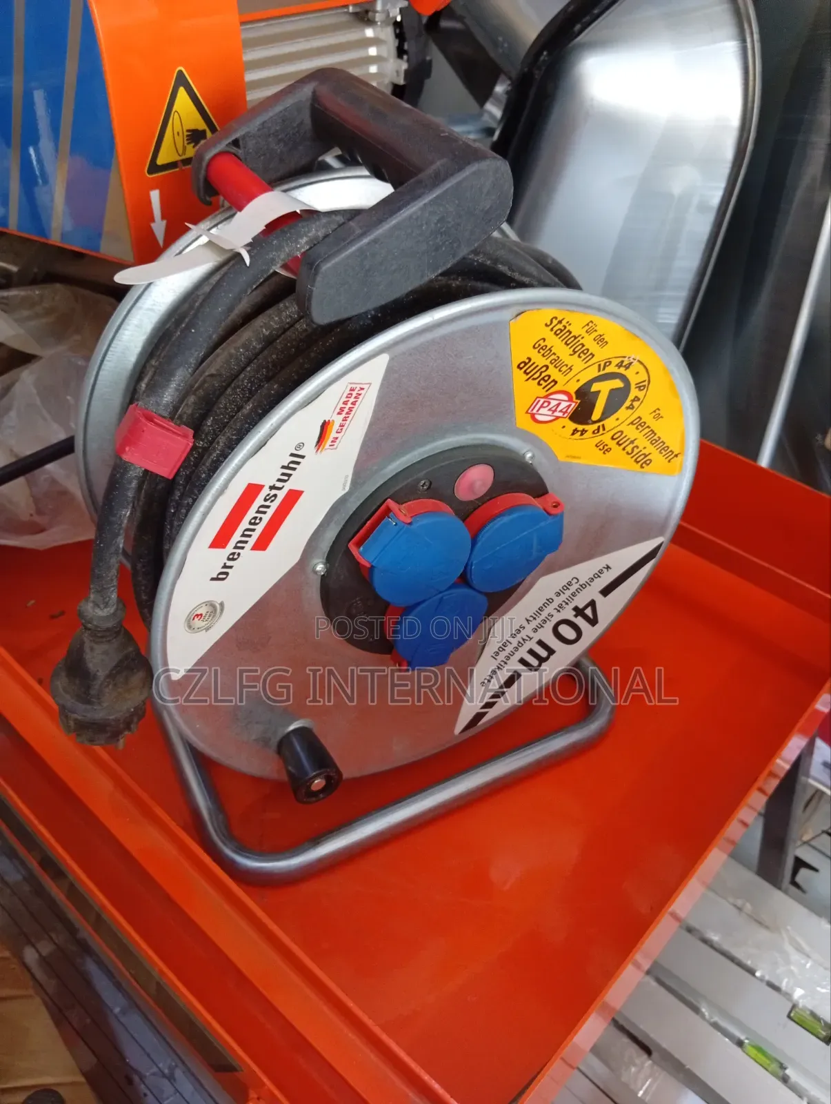 4mm German Extension Cable Reel 50mtrs