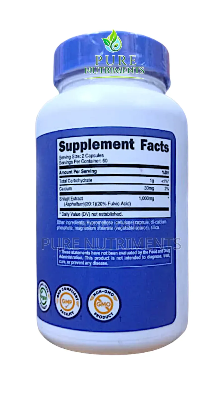 Nutricost Shilajit 1000mg Fulvic Acid 120 Caps_ Energy Focus Recovery