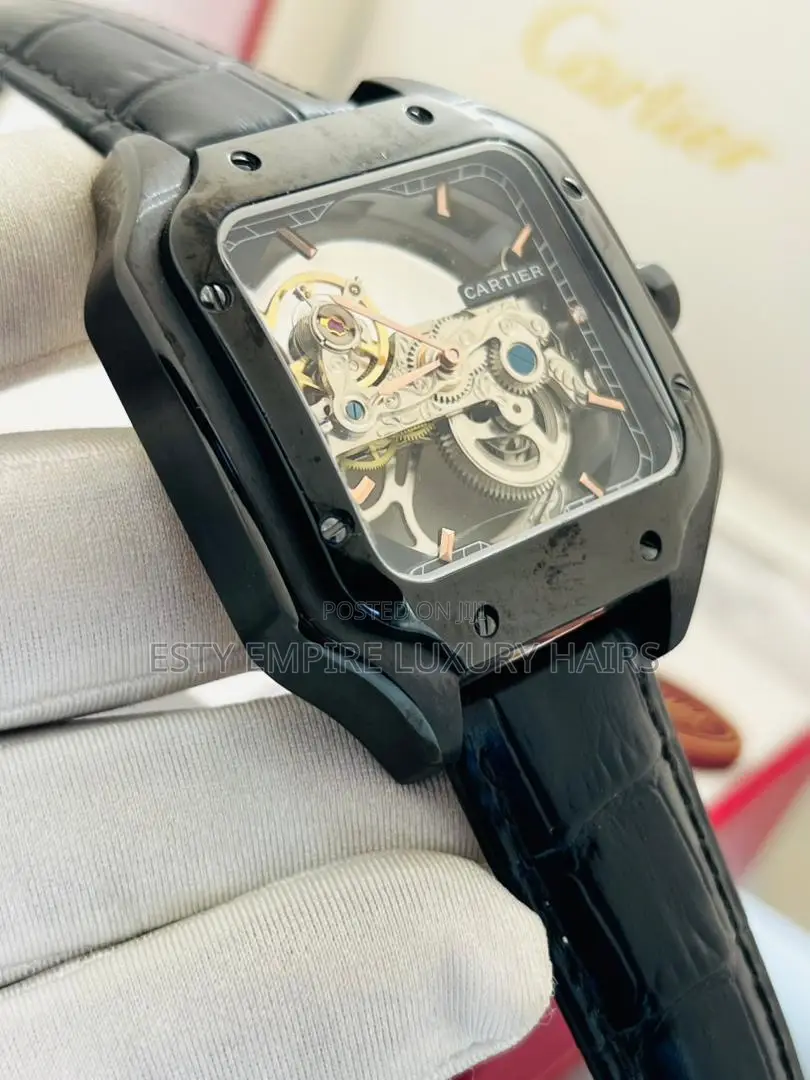 High Quality Luxury Leather Cartier Wristwatch
