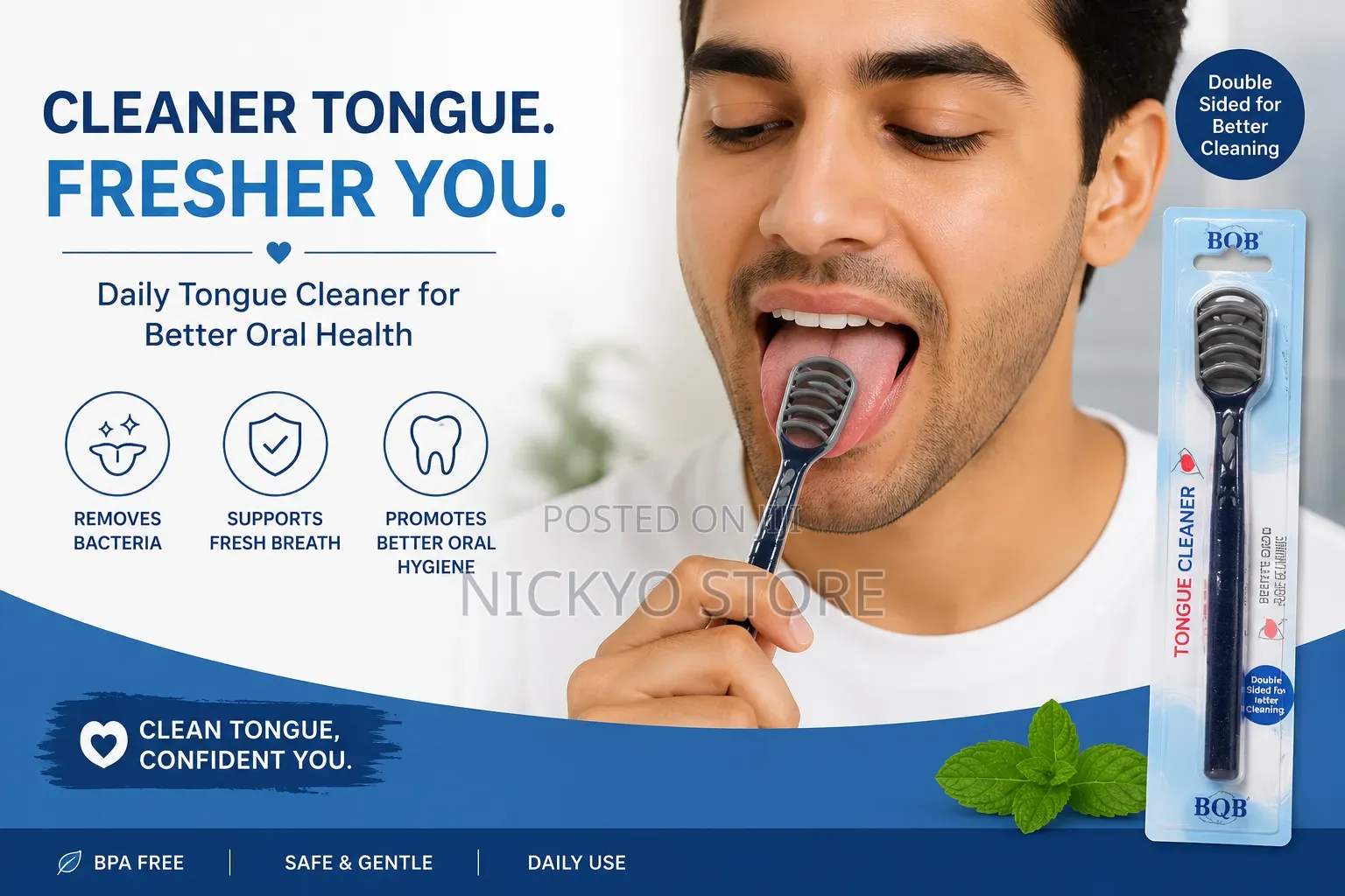 Double-Sided Tongue Cleaner