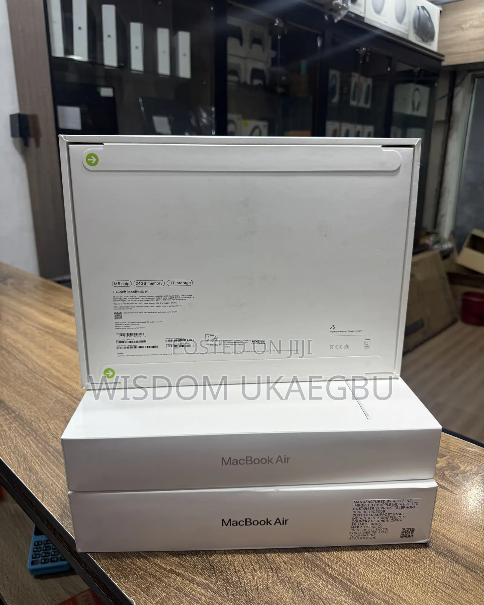 New Laptop Apple MacBook Air 2026 M5 13-inch 24GB Apple M5 SSD 1T