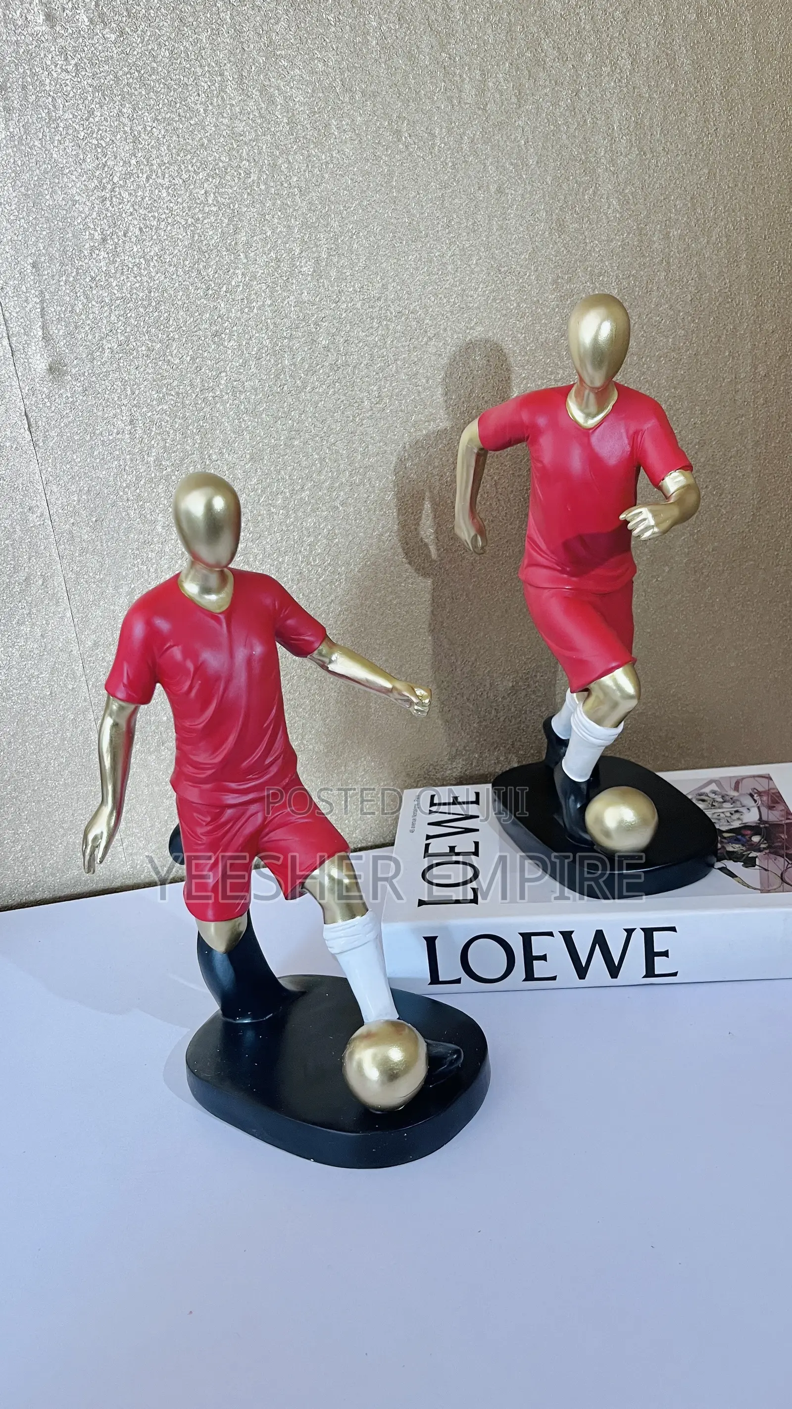 Footballer Figurine Decor