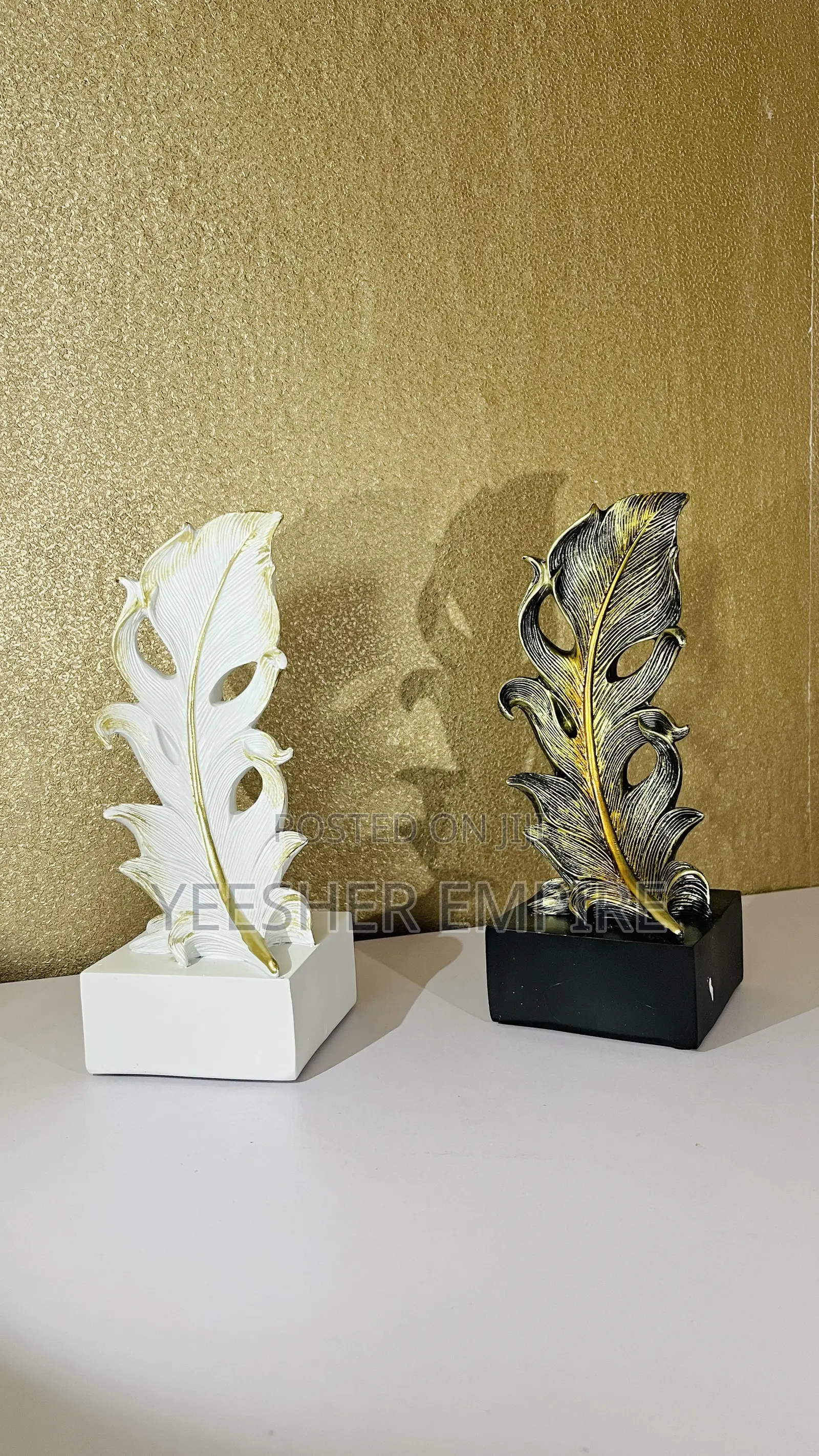 Feather Figurine Home Decor