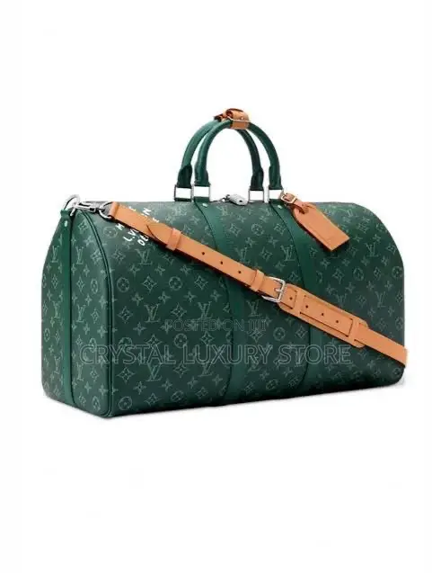 Louis Vuitton Quality Luxury Men Genuine Leather Duffle Bag