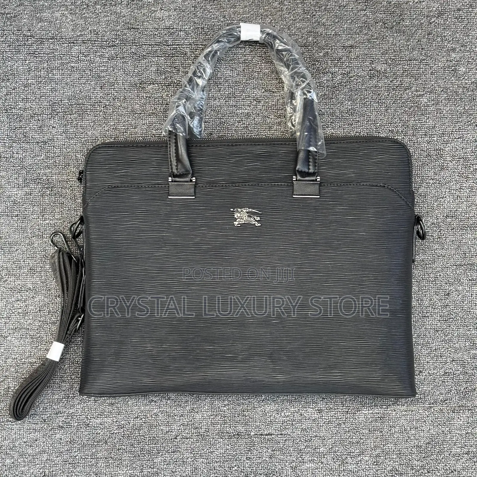 Mont Blanc Quality Luxury Men Genuine Leather Laptop Bag
