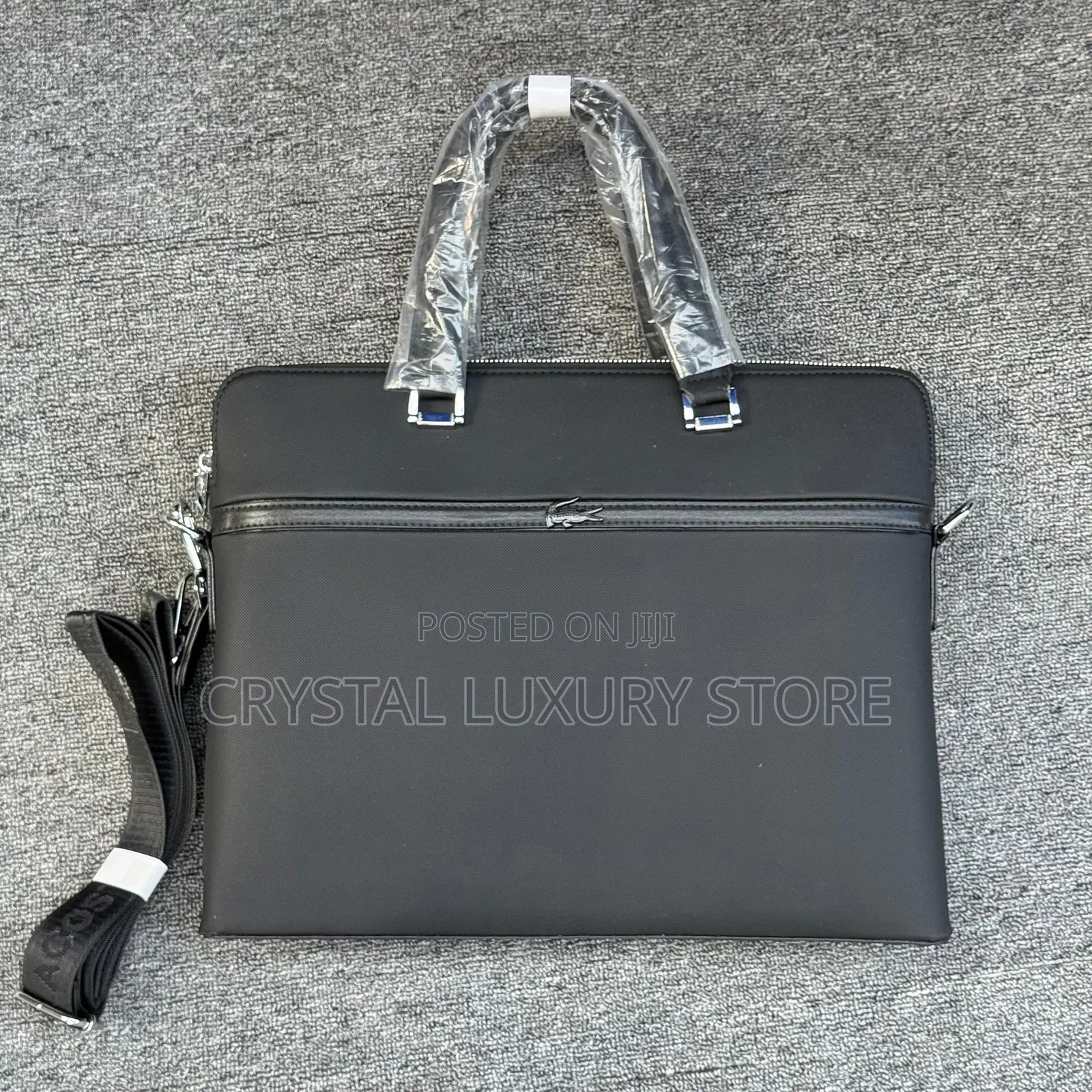 Prada Quality Luxury Men Genuine Leather Laptop Bag