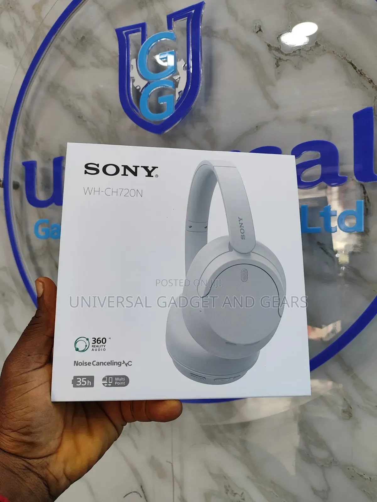 Sony Wh-Ch720n Noise Cancelling Wireless Bluetooth Headphones- White