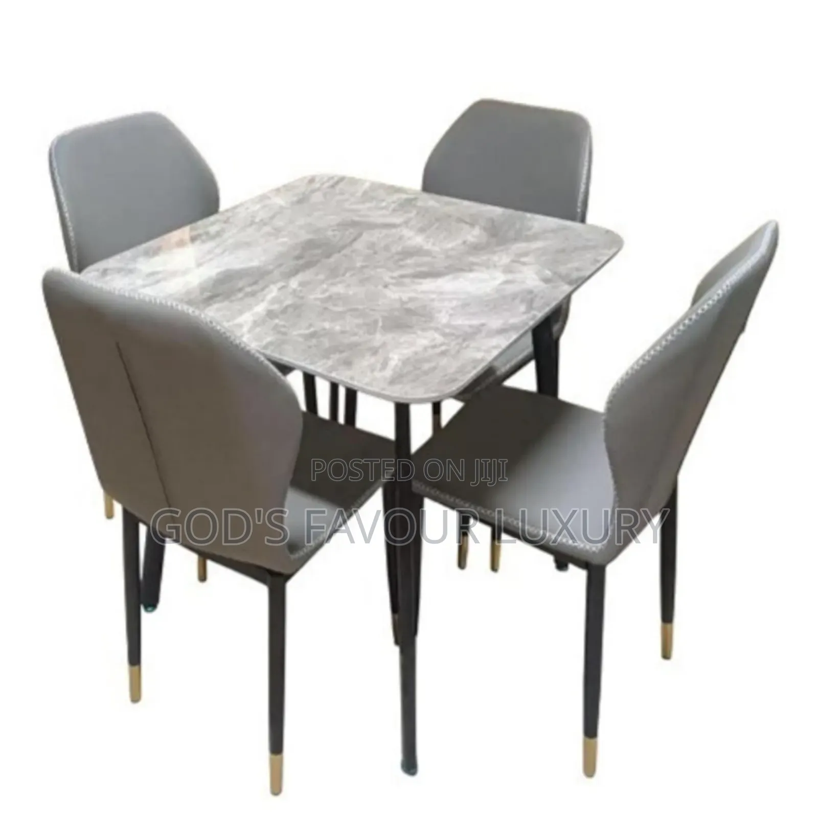 Square Marble Dinning Table Chairs