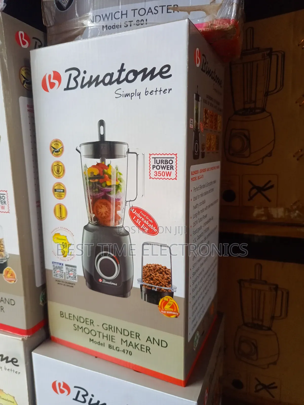 Binatone Blender/Grinder and Smoothie Maker 470