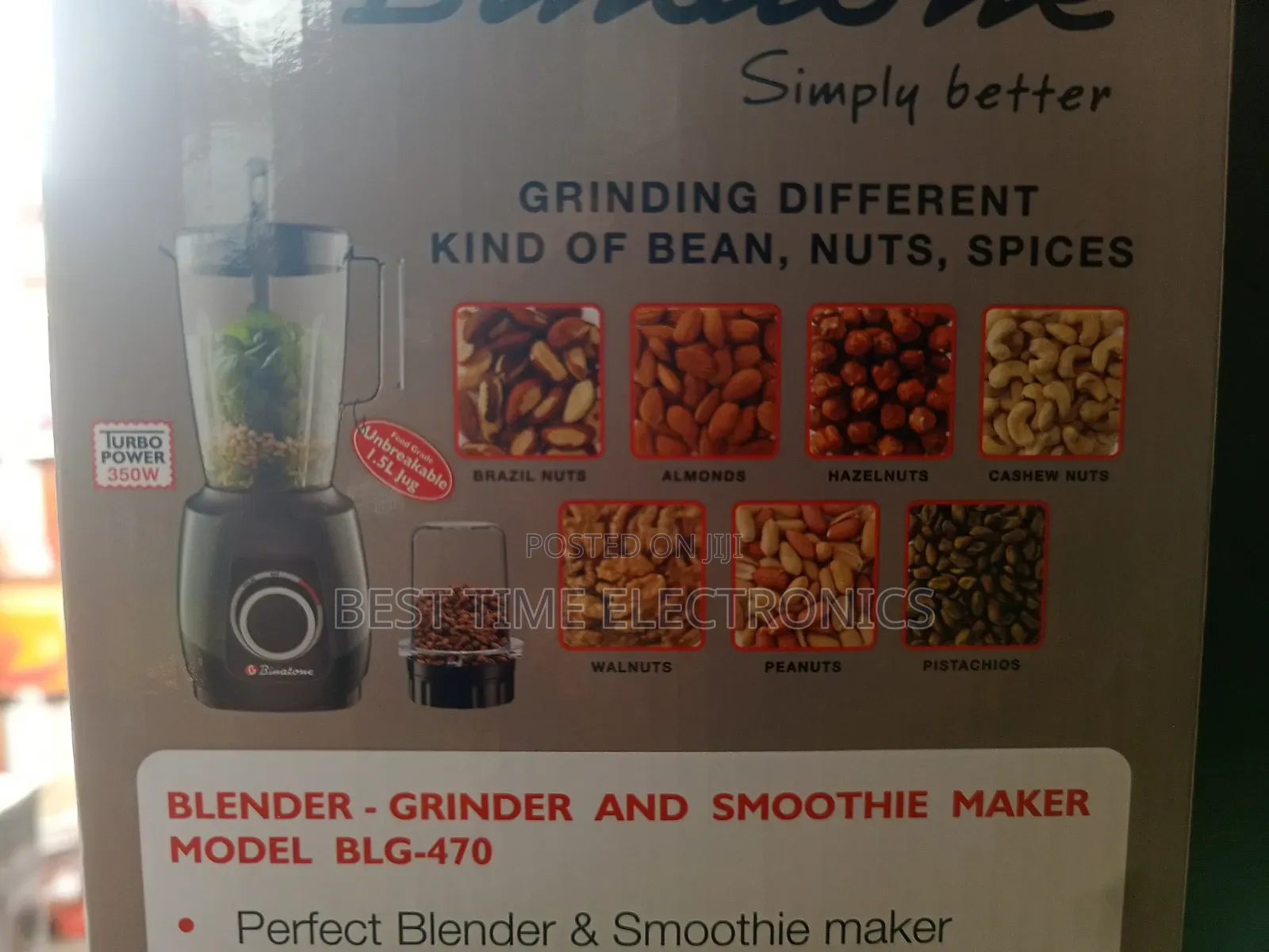 Binatone Blender/Grinder and Smoothie Maker 470